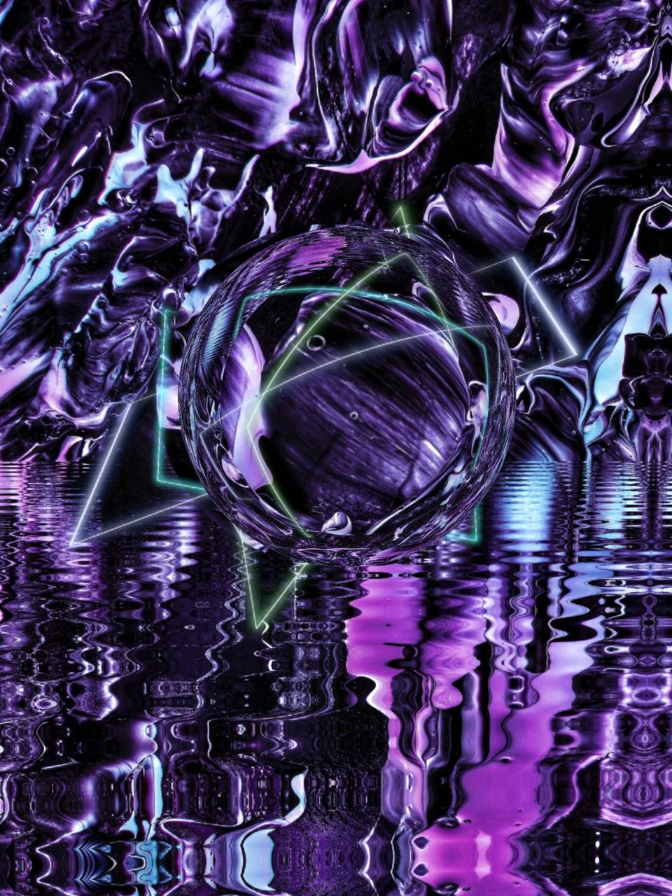 960x1280 purple paradise wallpaper
