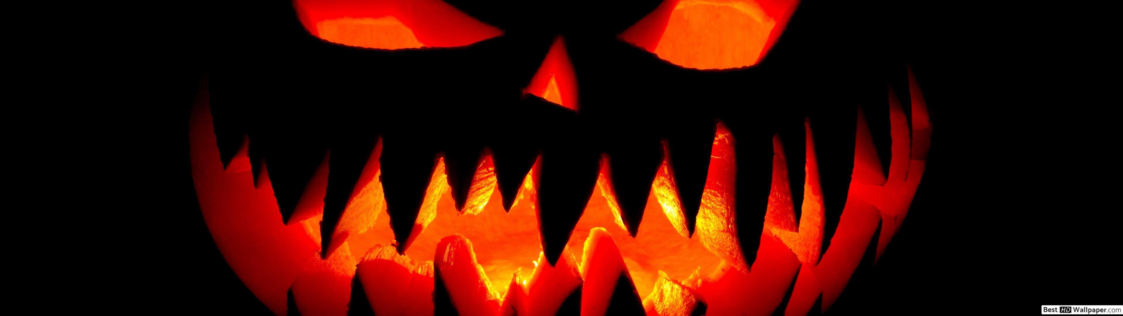 3840x1080 Halloween Wallpaper