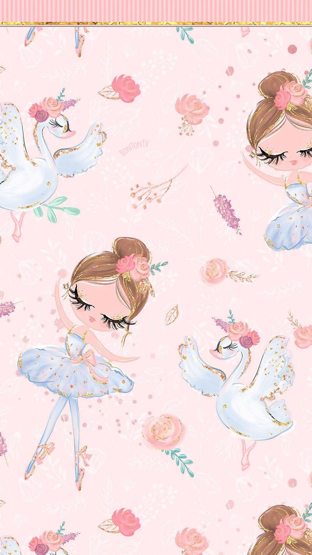 1080x1920 Pink Ballet Wallpaper .