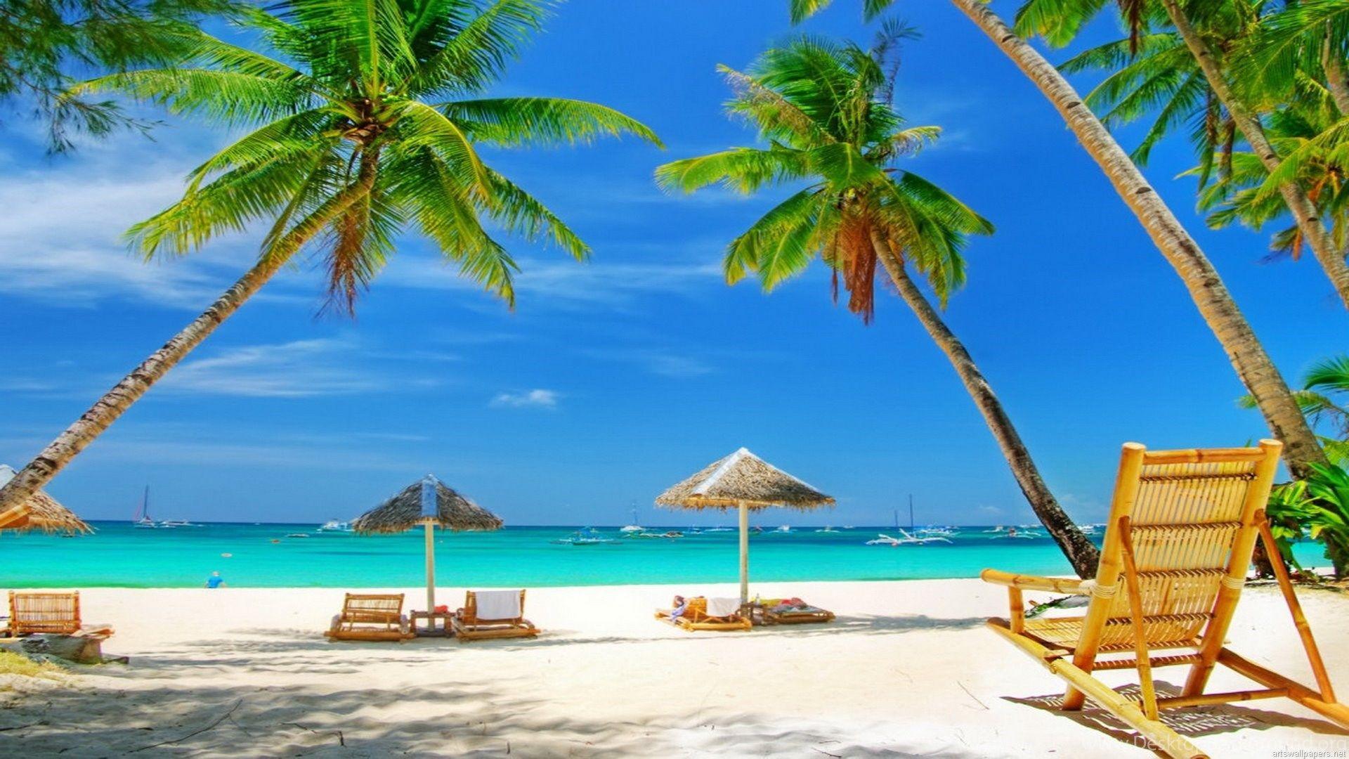 1920x1080 Beach Wallpaper Beach Wallpaper HD Coconut Beach Nature Wallpaper. Desktop Background