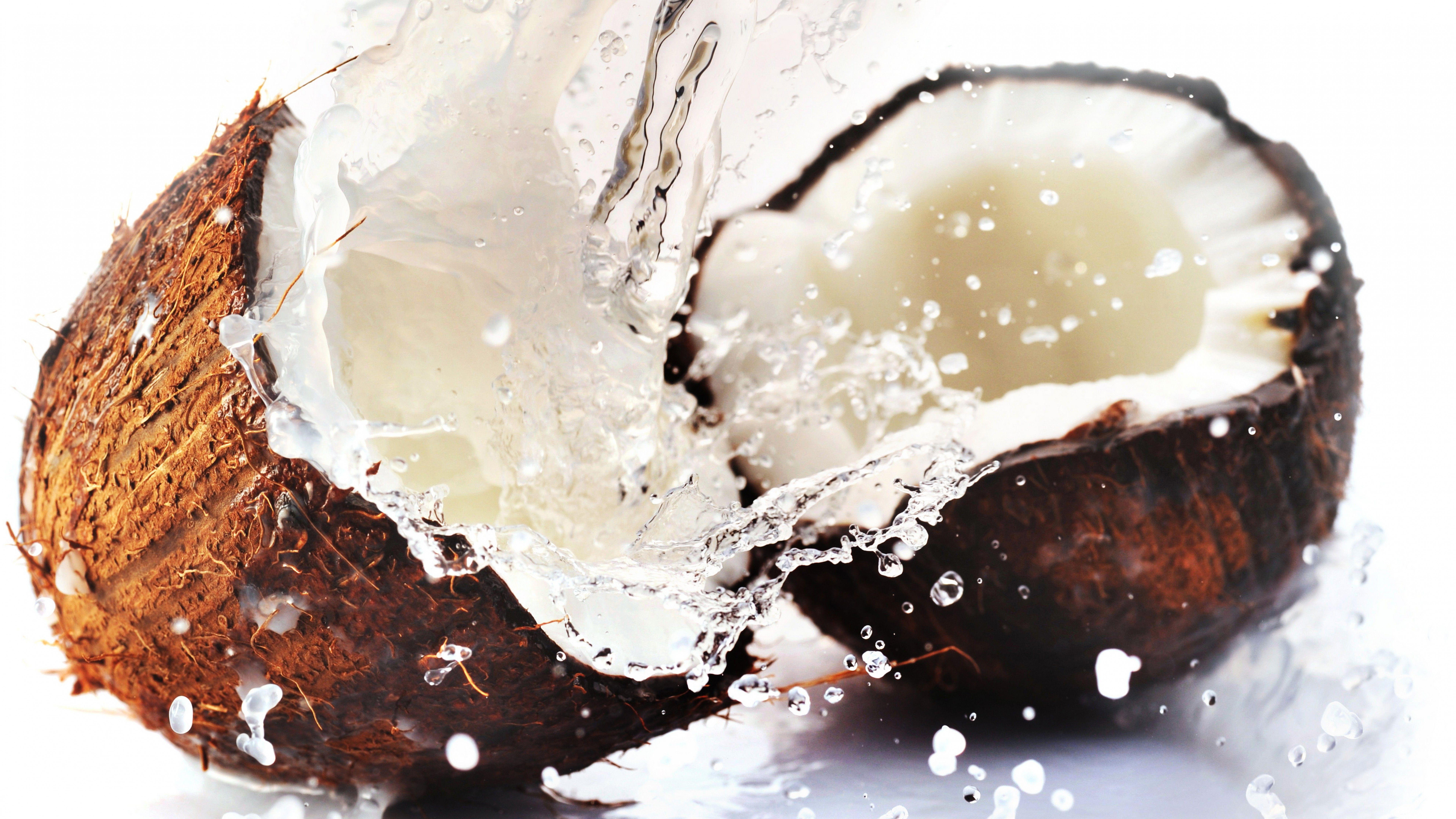 7680x4320 Wallpaper coconut, 8k, Food