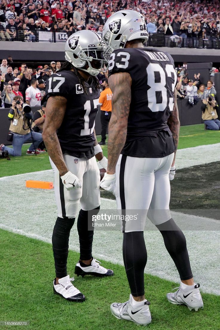 736x1104 Davante Adams of the Las Vegas Raiders celebrates a touchdown against. News Photo