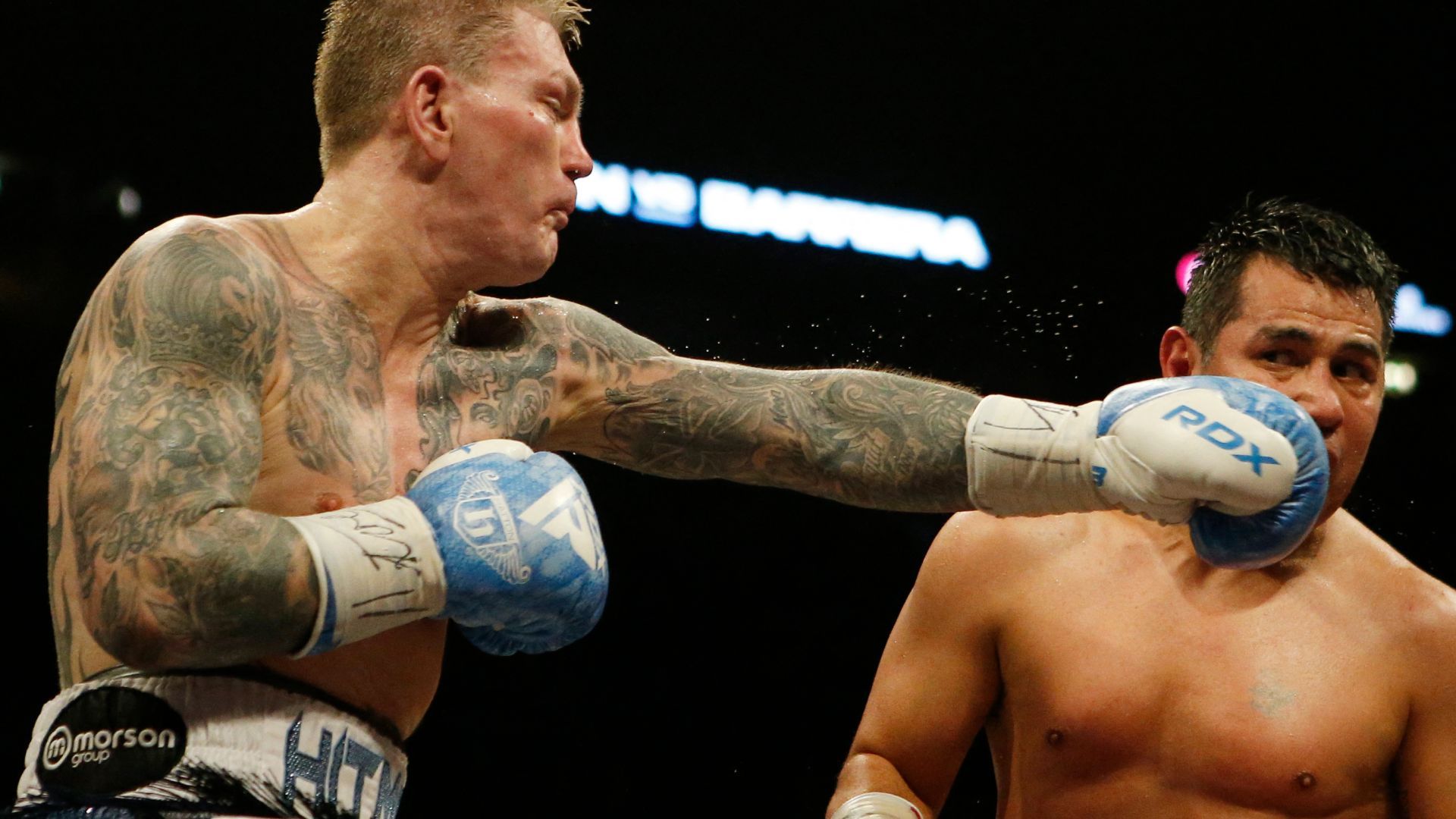 1920x1080 Ricky Hatton enjoys entertaining Marco Antonio Barrera bout after using a zimmer frame and two nurses on ring walk