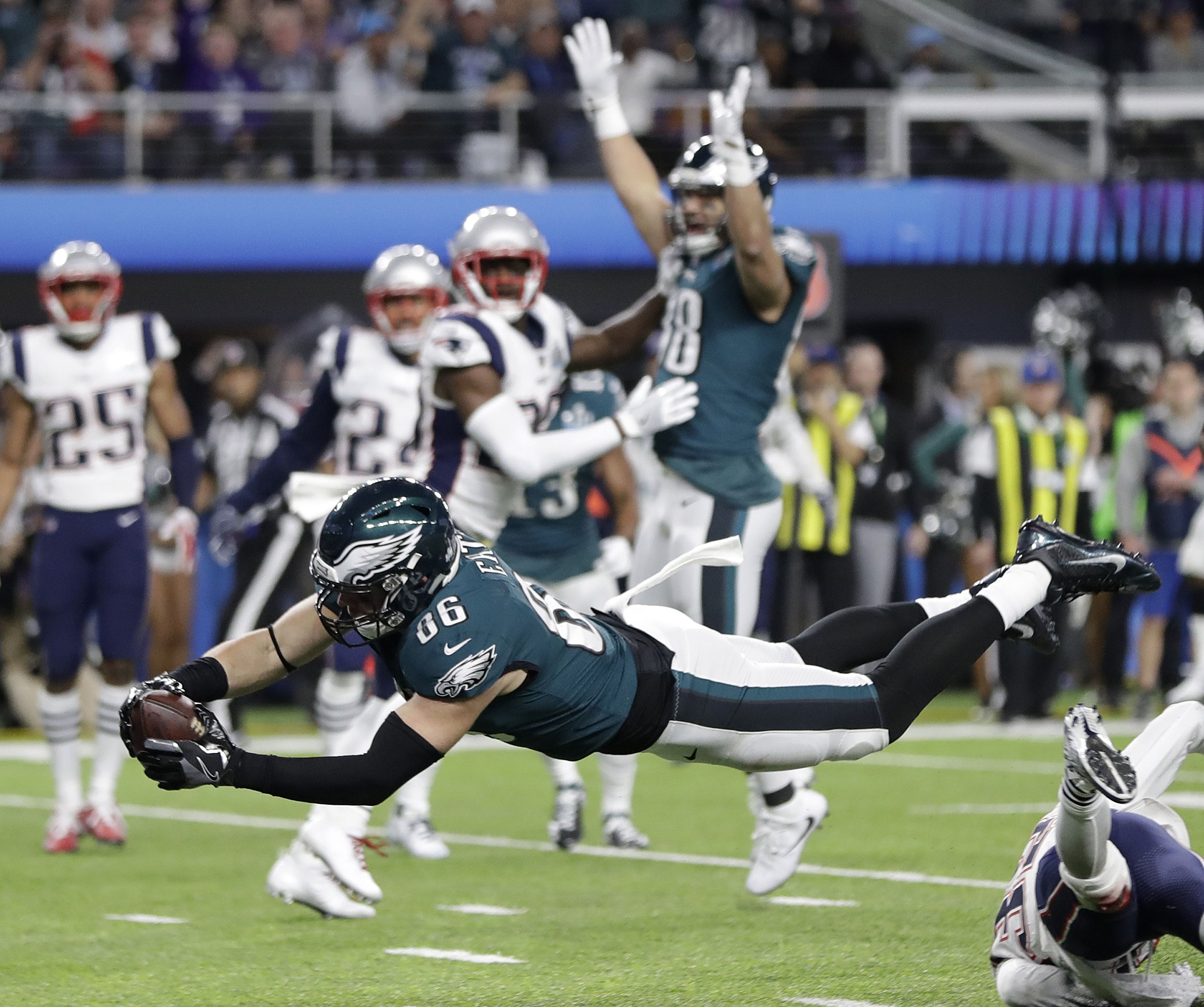 3000x2509 PHOTOS: Philadelphia Eagles take on New England Patriots in Super Bowl LII New York
