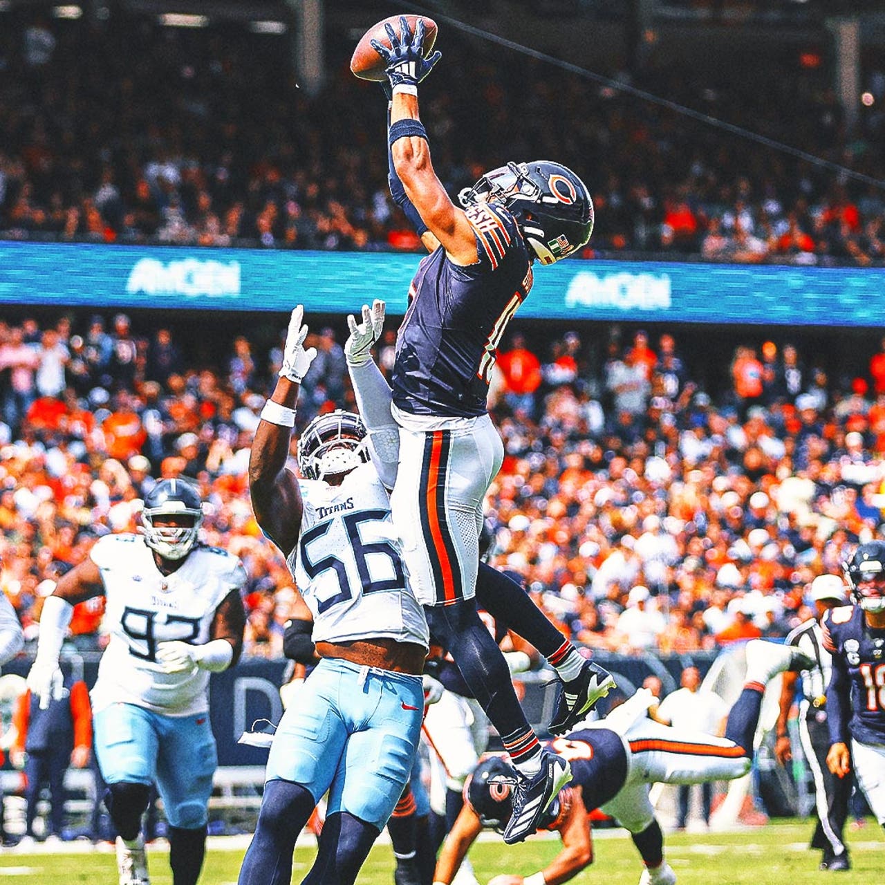 1280x1280 Bears rookie WR Rome Odunze is 'week to week' after injuring knee in season opener