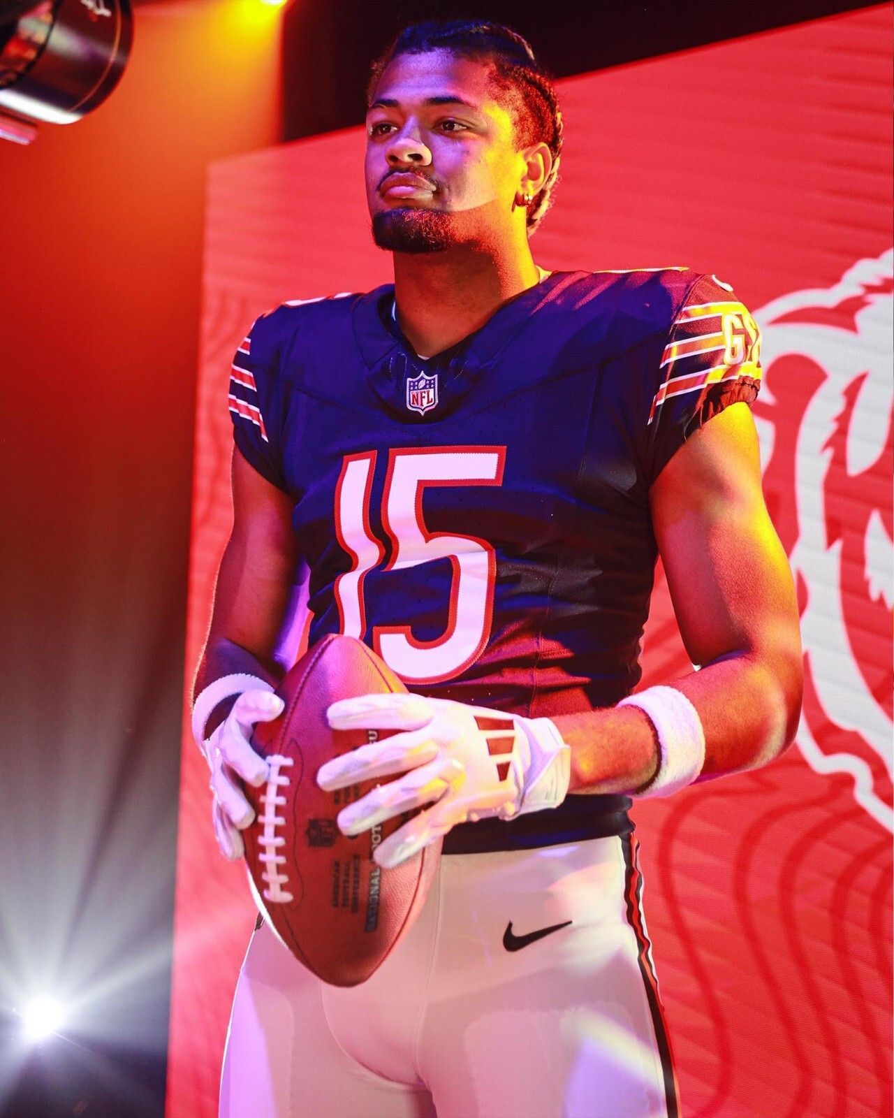 1280x1600 Rome Odunze Media Day Shoot Chicago Bears 8x10 NFL Football Photo