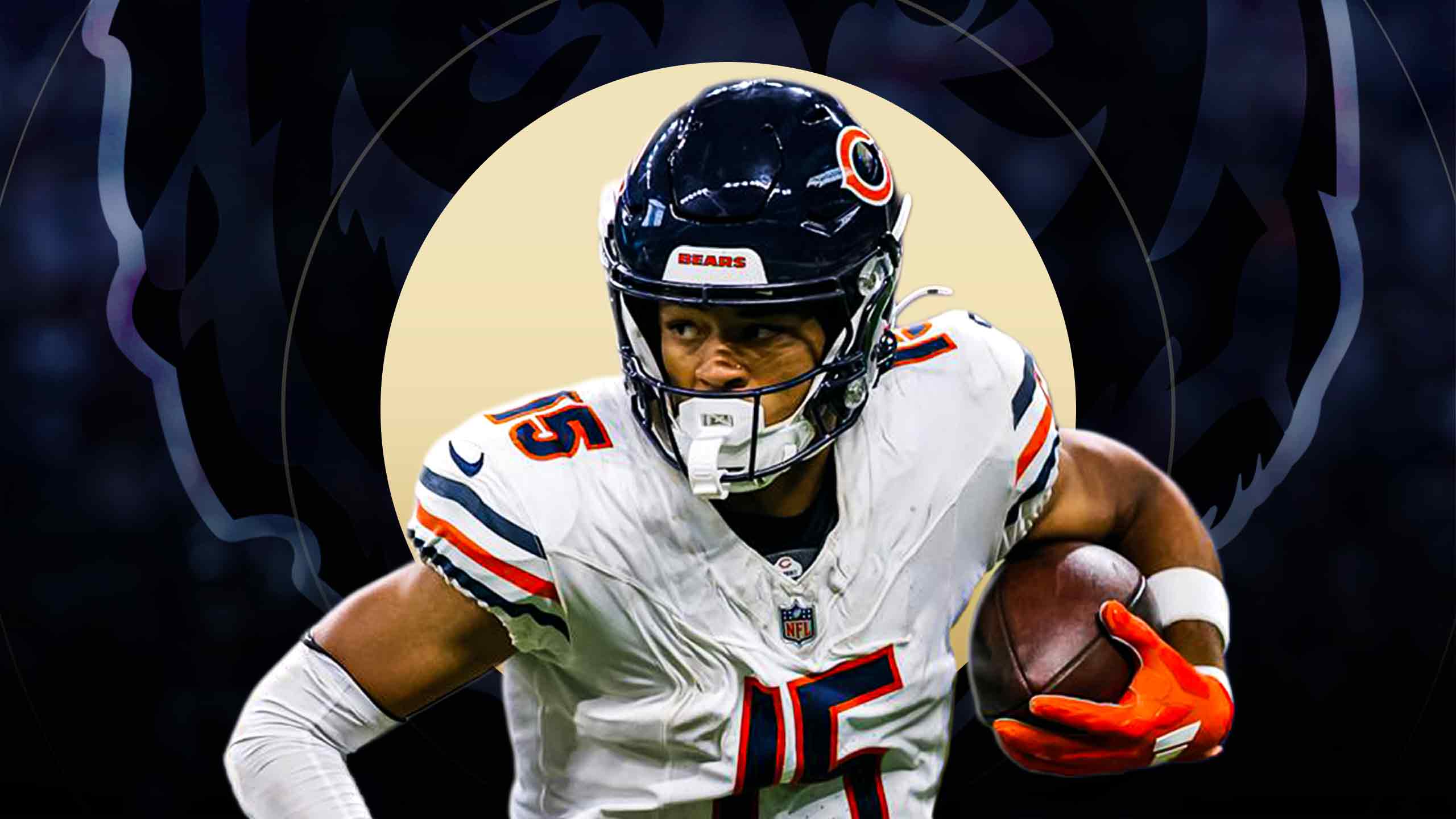 2560x1440 Rome Odunze 2025 Player Profile