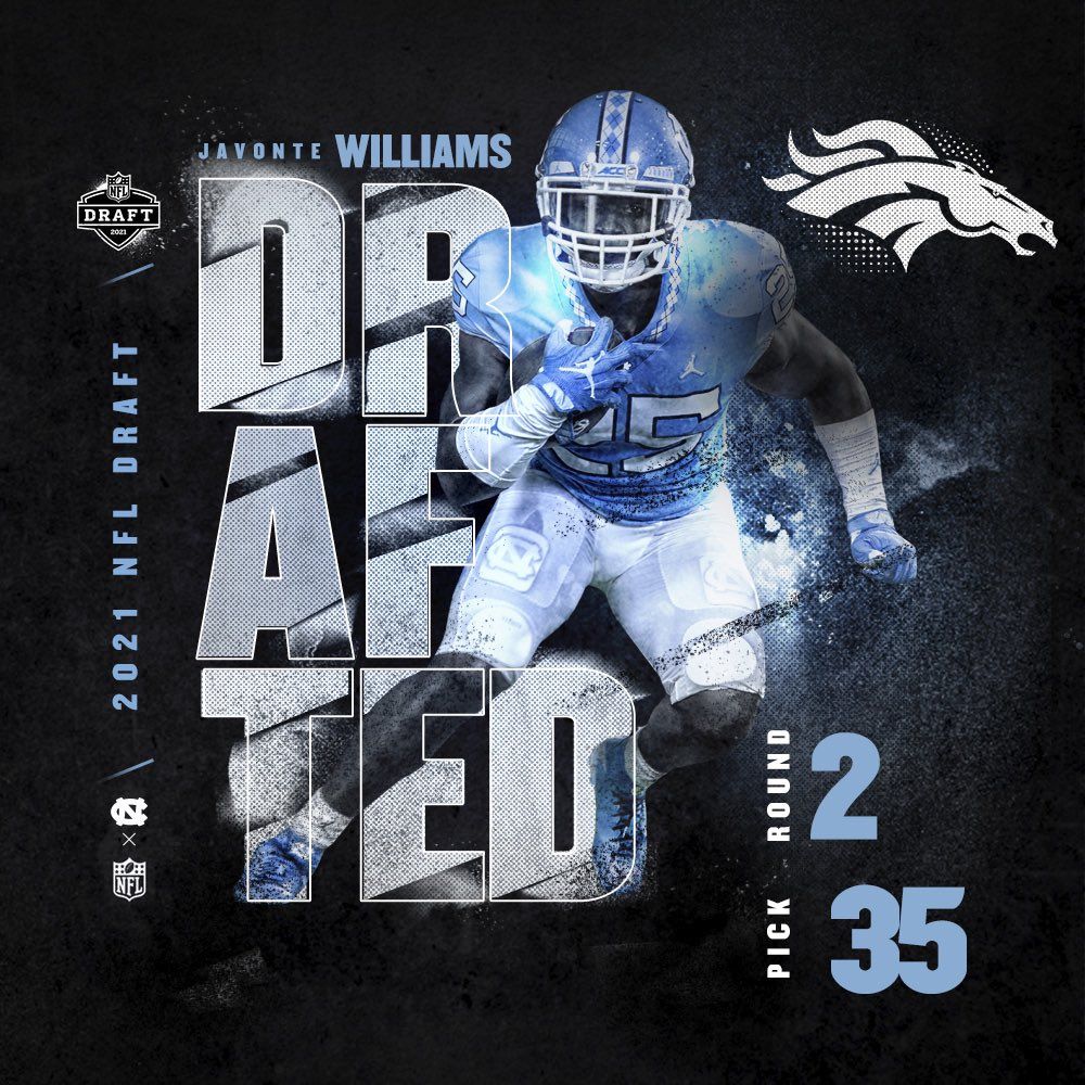 1000x1000 Javonte Williams Wallpaper