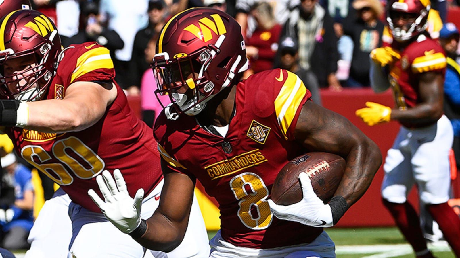 1600x900 Cowboys Tackle Forces Washington's Brian Robinson Jr. Off Field with Injury