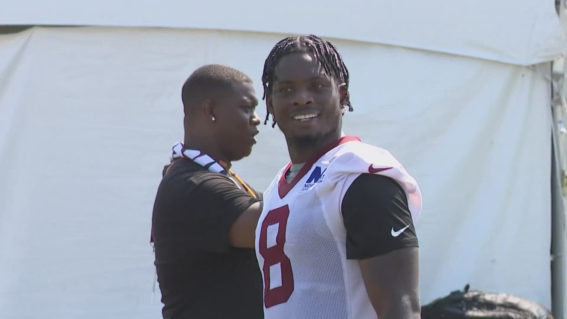 1920x1080 Brian Robinson Jr. is all smiles at Commanders training camp