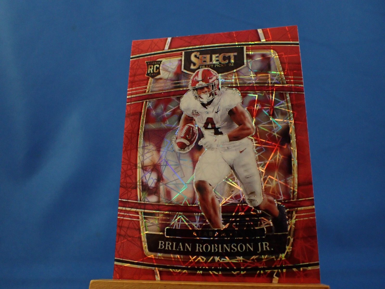 1600x1200 Brian Robinson Jr Select Draft Picks 2022 RC Rookie Red Lazer Prizm