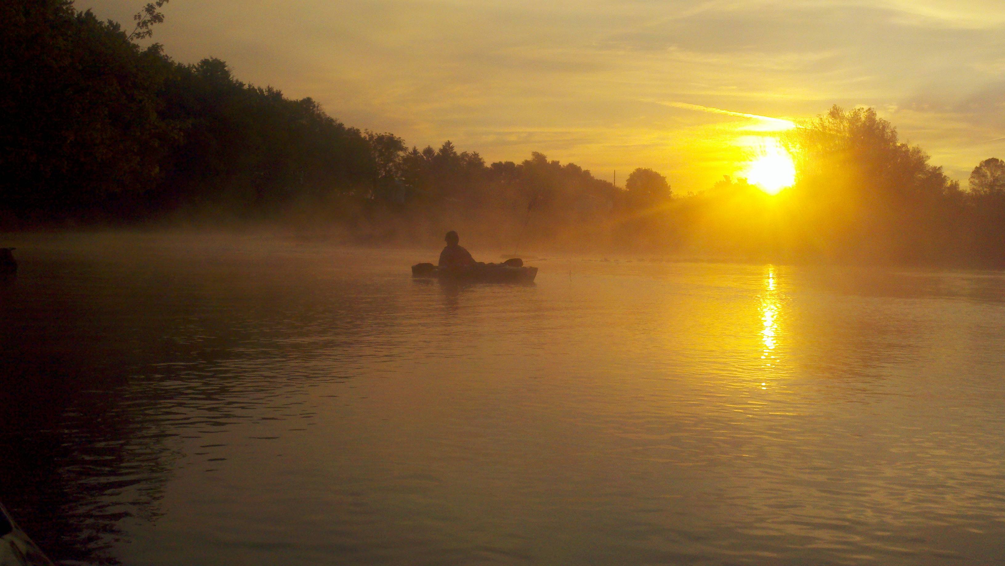 3264x1840 Sunrise Kayak Fishing Got No Love In R Pics. What Does R Fishing Think?