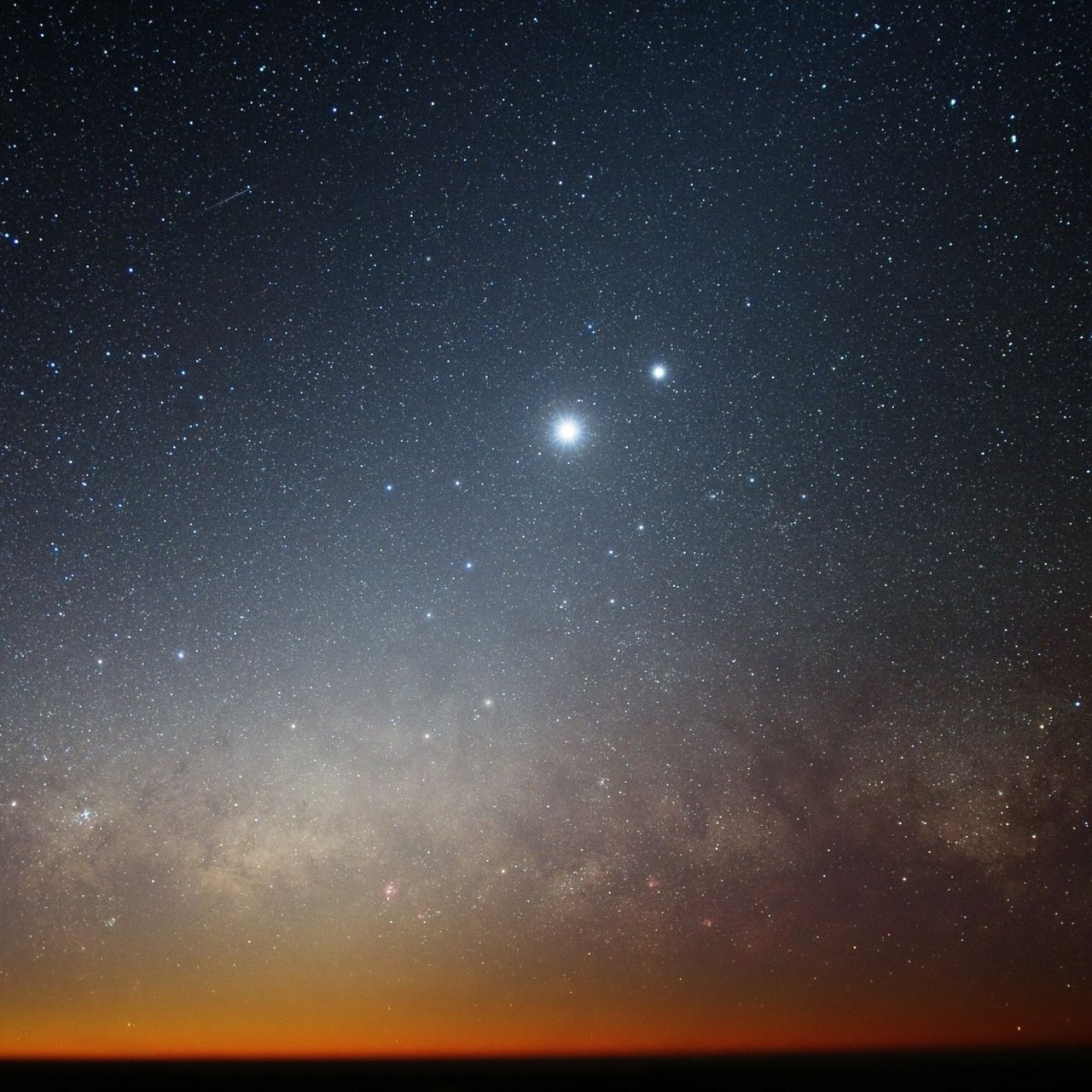 1280x1280 Stars In The Sky 4K UHD Wallpaper for UltraHD Desktop and TV : Dual Monitor : Smartphone and Tablet Devices