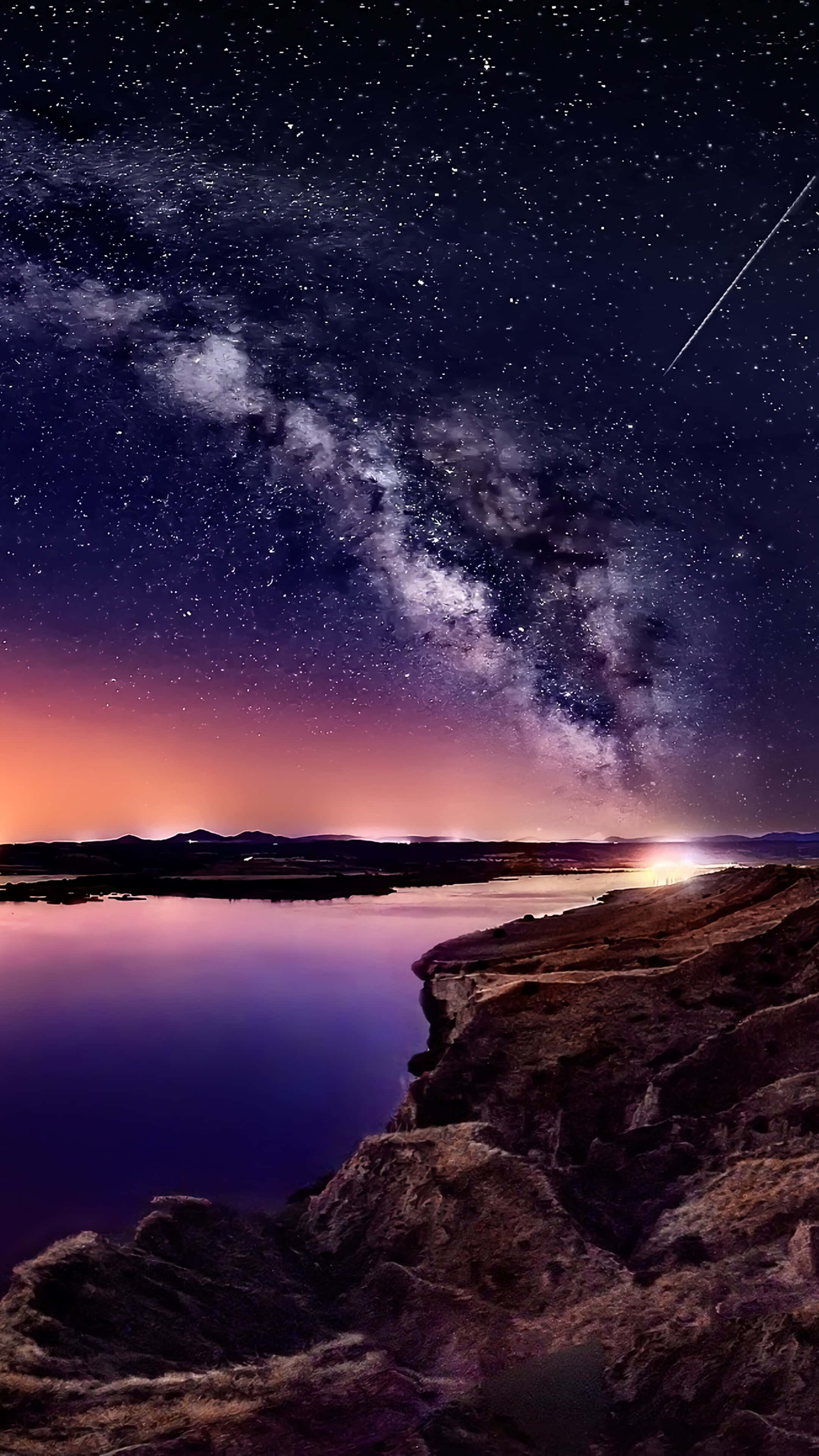 2160x3840 Download A beautiful night sky lit up by the sparkling stars Wallpaper