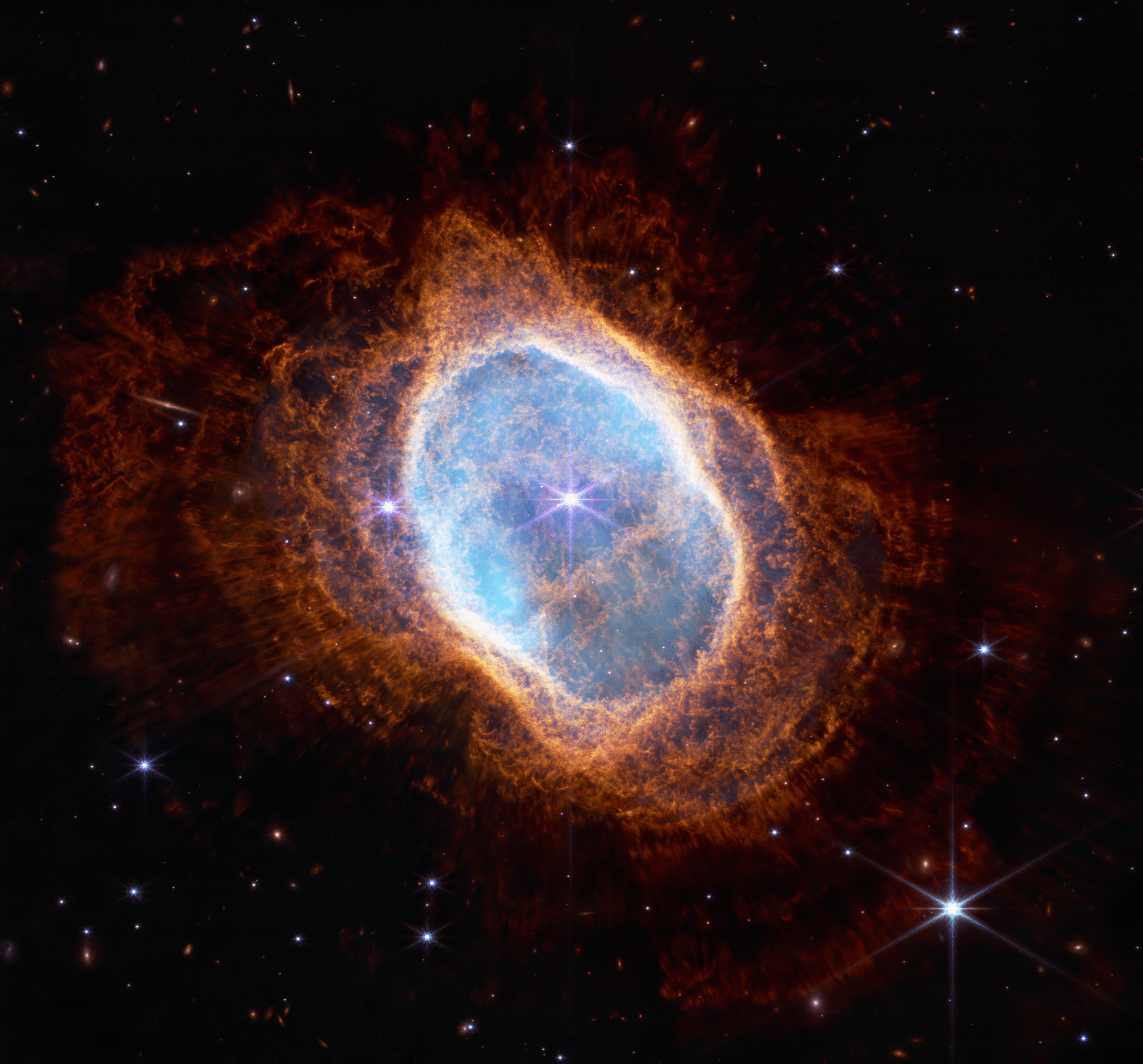 4833x4501 Southern Ring Nebula (NIRCam Image)
