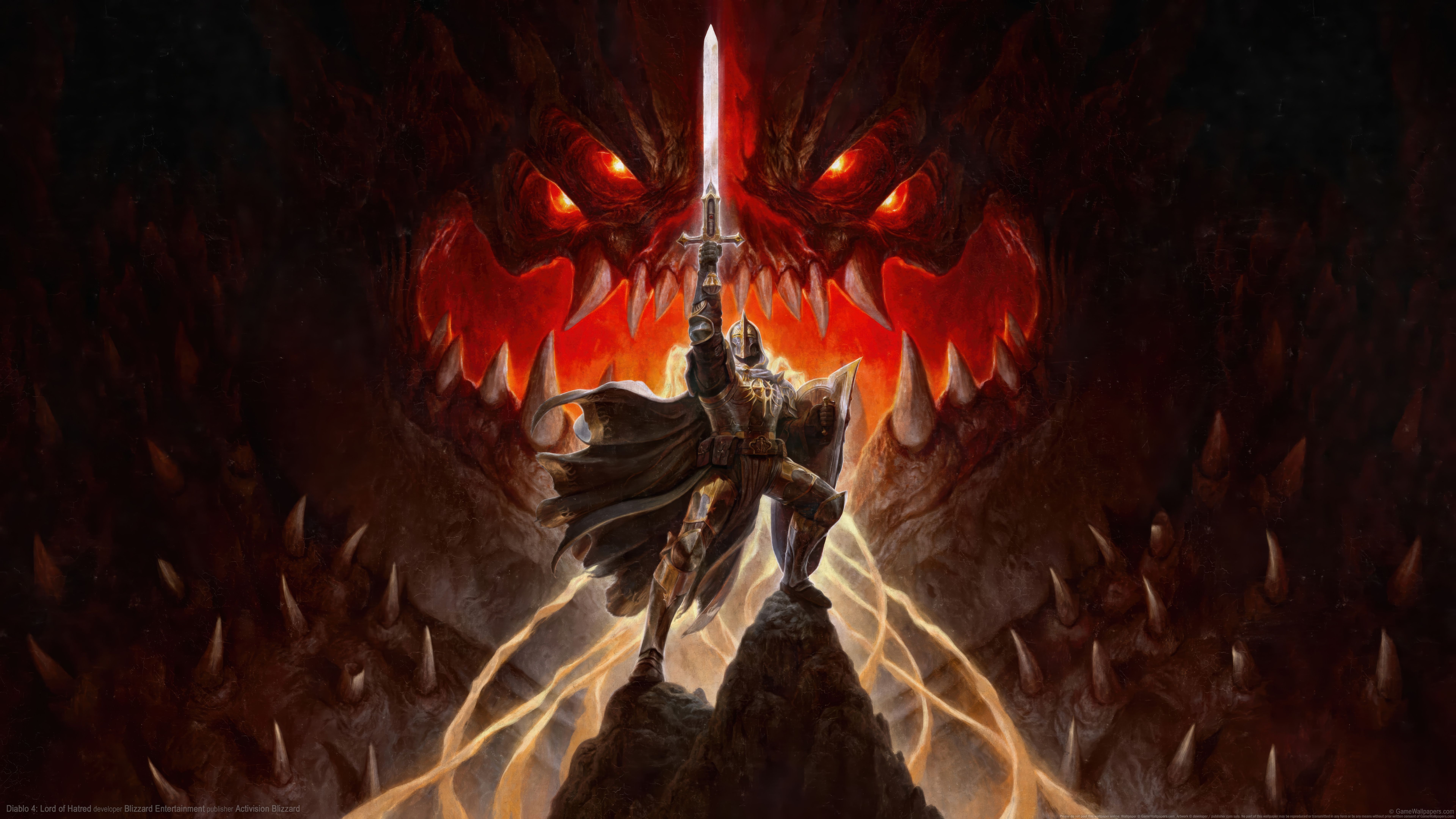 7680x4320 Paladin Diablo 4 Wallpaper 4K 8K HD PC m