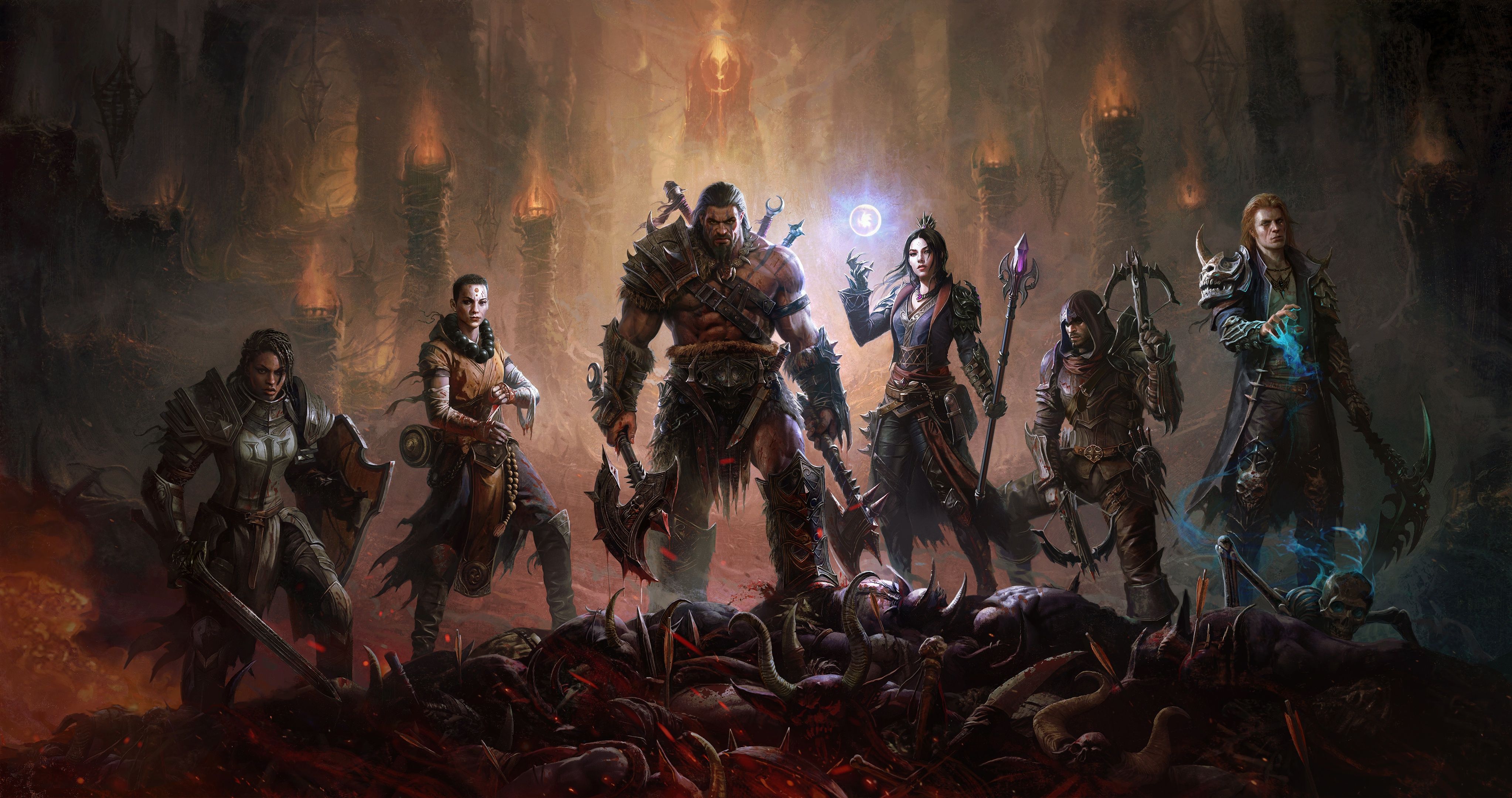 4092x2160 Wallpaper diablo, Diablo, barbarian, DIABLO IMMORTAL for mobile and desktop, section игры, resolution 4092x2160