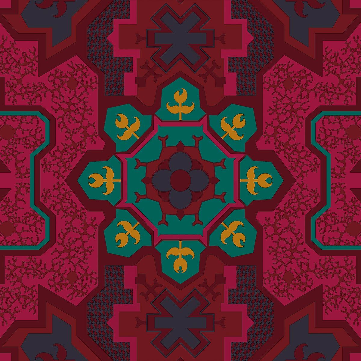 1200x1200 Byzantine Wallpaper Maison Martin Morel