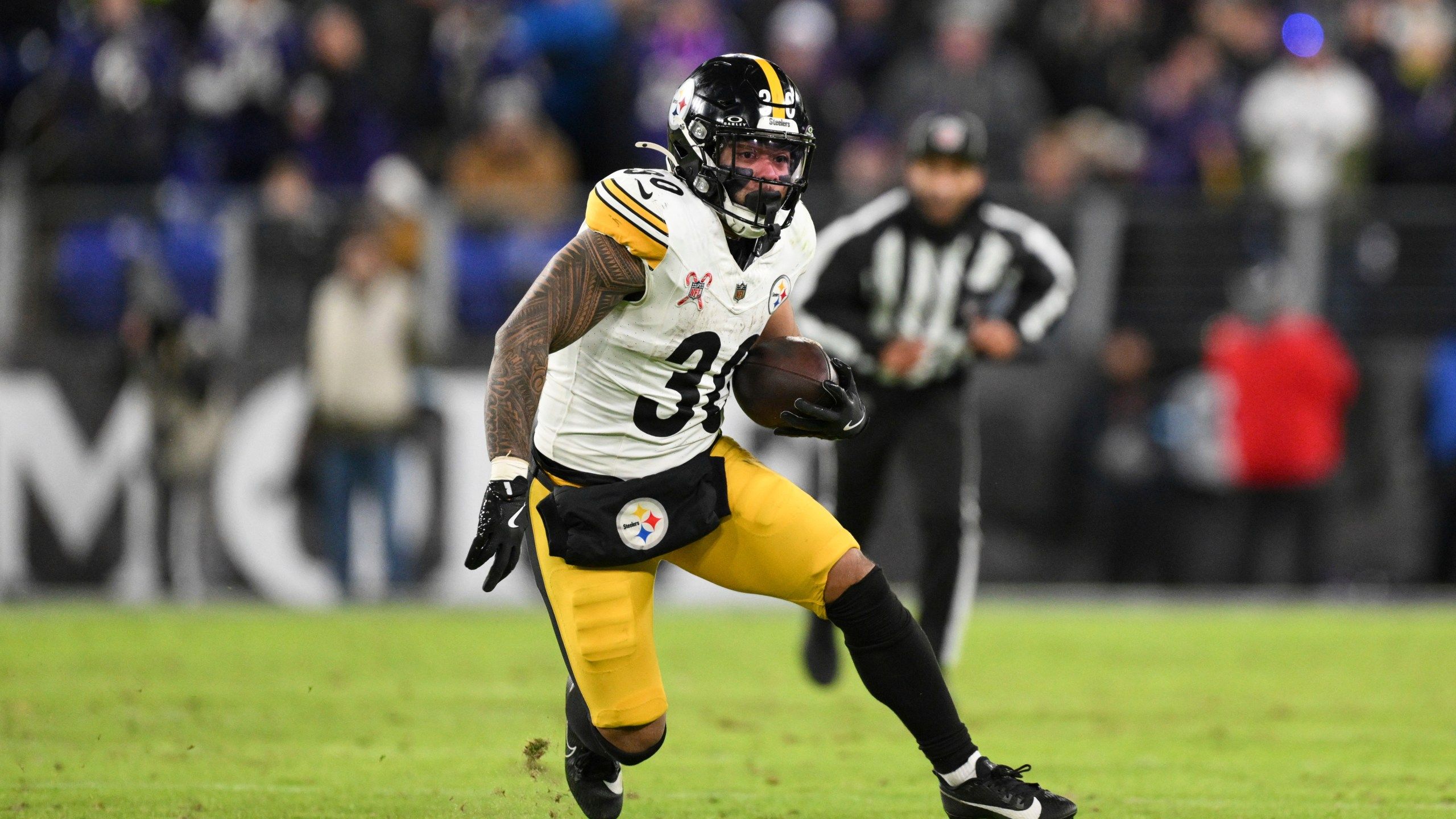 2560x1440 Pittsburgh Steelers running back Jaylen Warren officially signed contract tender
