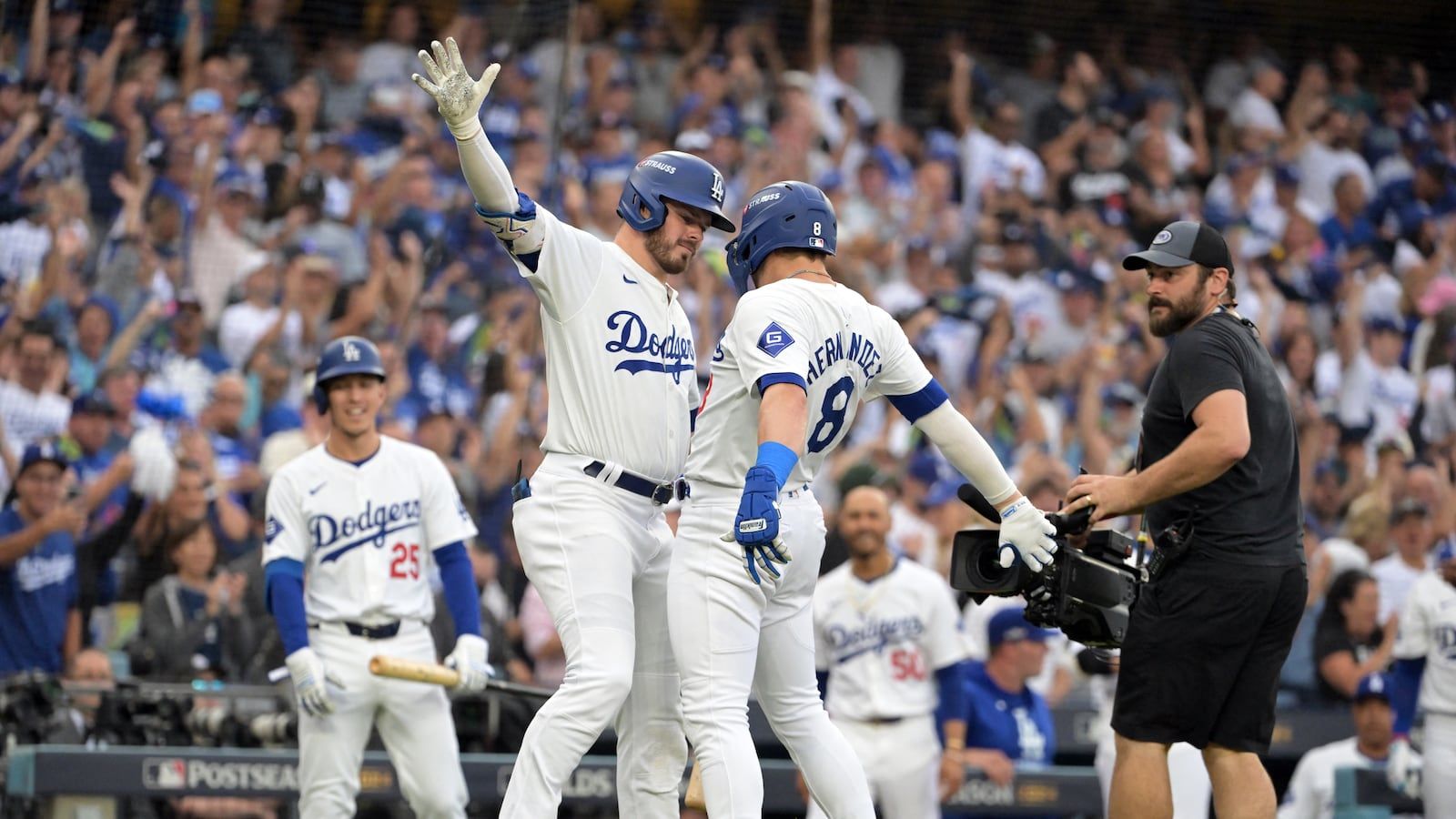1600x900 Dodgers Star Enrique Hernandez Debuts 'Crotch Bump', Drops F Bomb On Live TV In Playoff Win