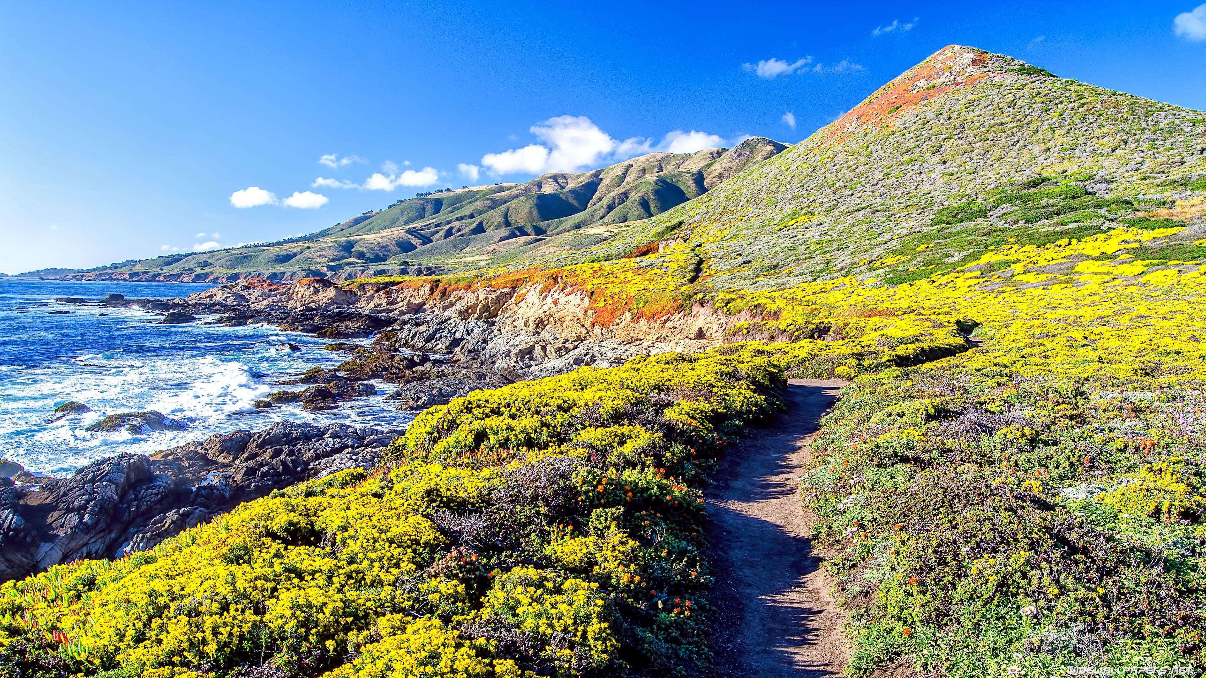 3840x2160 Coast desktop wallpaper 4K Ultra HD