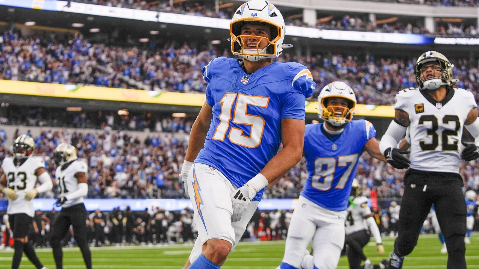 1600x900 Ladd McConkey's 2 Touchdowns Propel Chargers To 26 8 Victory Over Saints