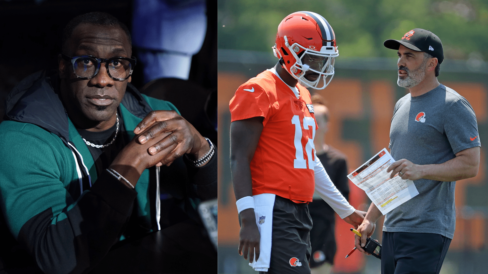 1920x1080 Shannon Sharpe Bluntly Calls Out Kevin Stefanski For Shedeur Sanders Treatment: You're Not Trying to Develop Him. College Sports Network