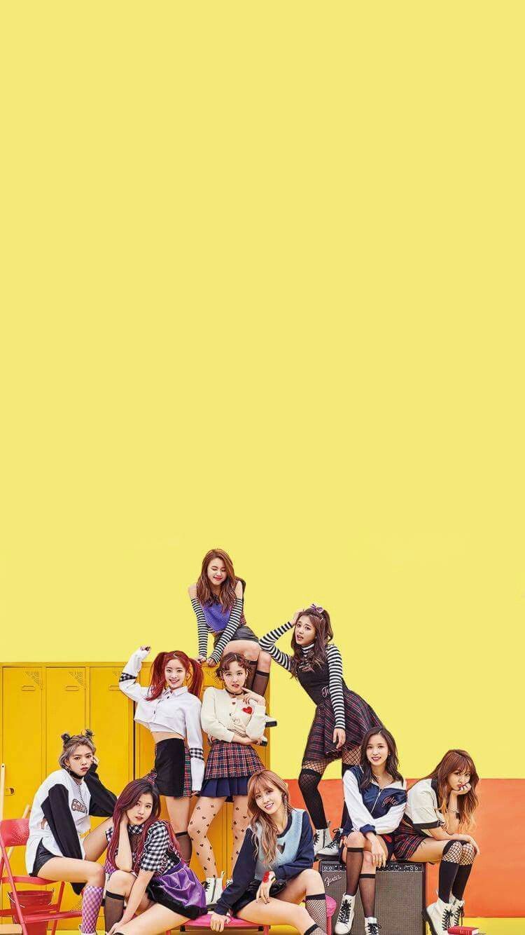750x1334 Twice Knock Knock Wallpaper