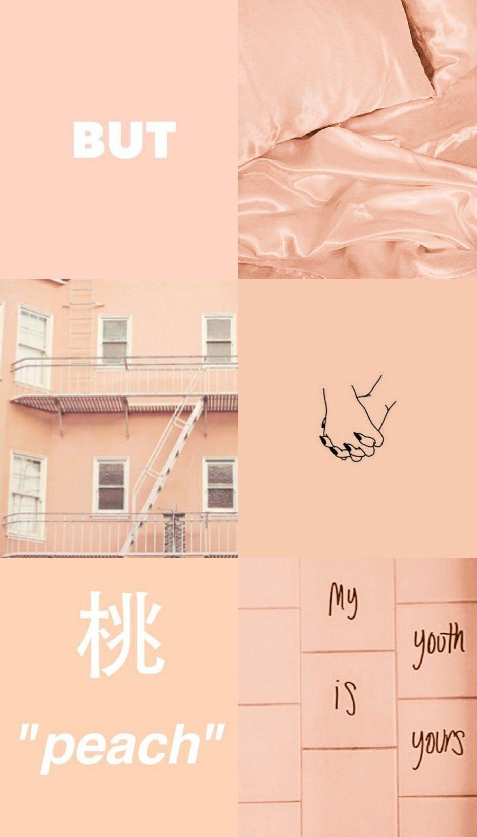 944x1655 Peach Aesthetic Wallpaper
