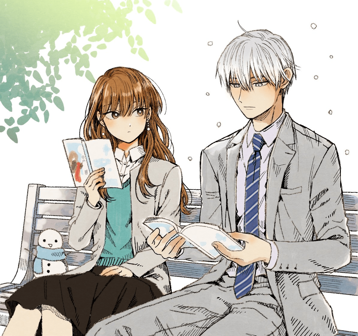 1194x1120 Koori Zokusei Danshi to Cool na Douryou Joshi (The Ice Guy and His Cool Female Colleague) Image by Tonogaya Miyuki Anime Image Board