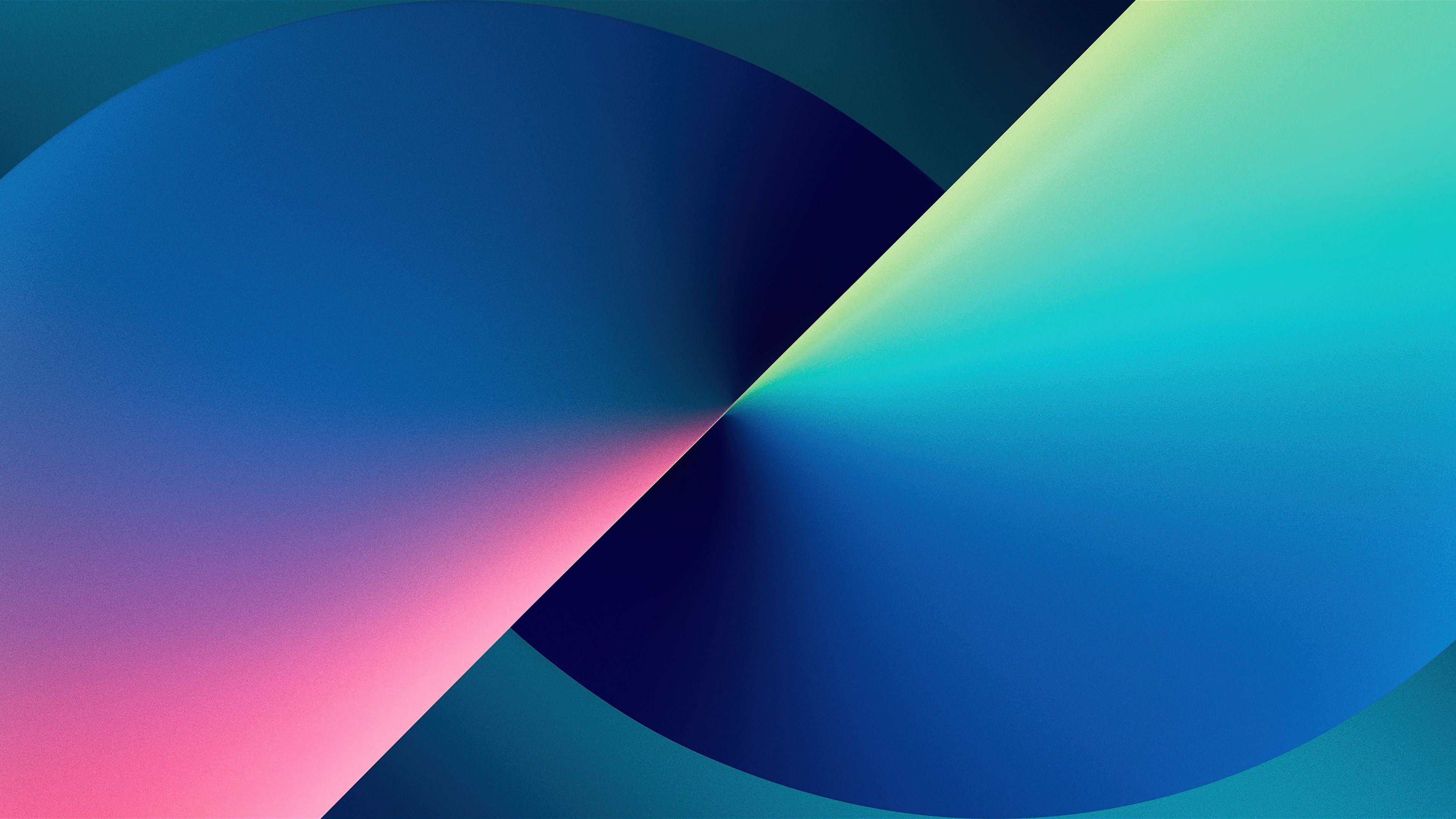 3840x2160 iPhone 13 Wallpaper 4K, Blue, Stock, iOS 15