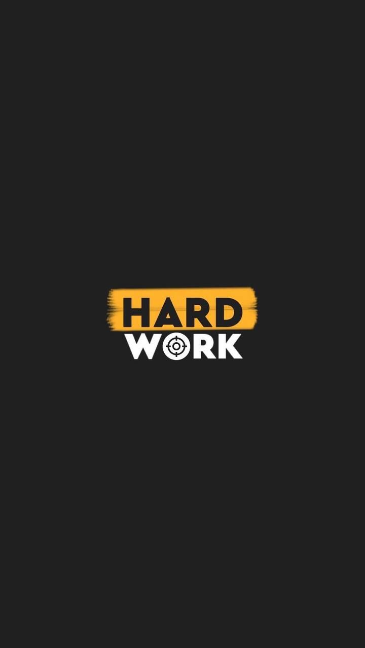 720x1280 Motivation ∙ Motivational Quote ∙ Motivational Wallpaper 2024. Hard work text on black background, Inspirational quotes for productivity, Minimalist work ethic poster