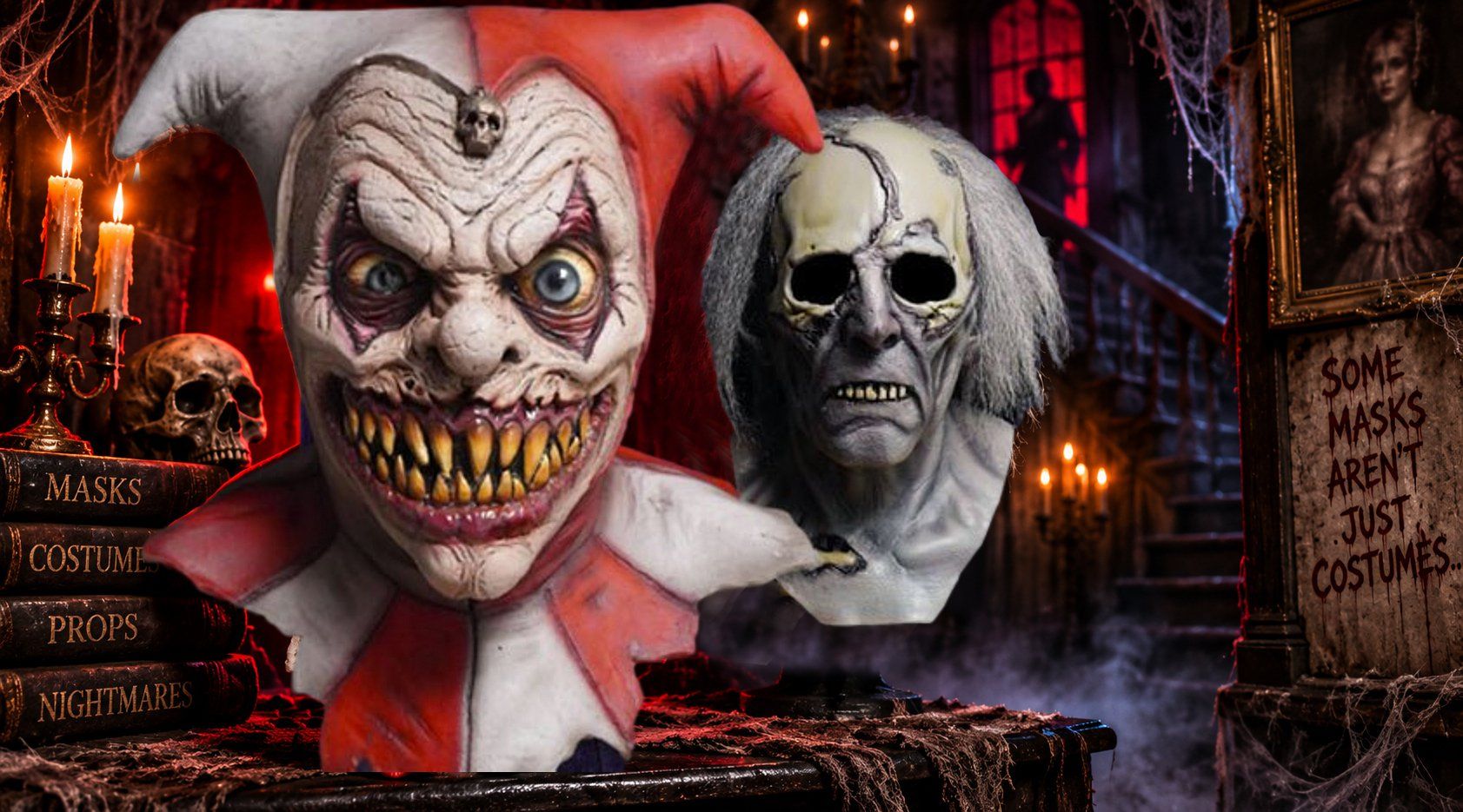 1683x935 Halloween Masks. Scary, Realistic & Horror Masks
