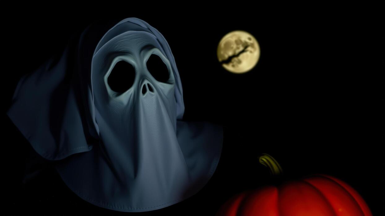 1244x700 Ghost Mask , Image and Background for Free Download