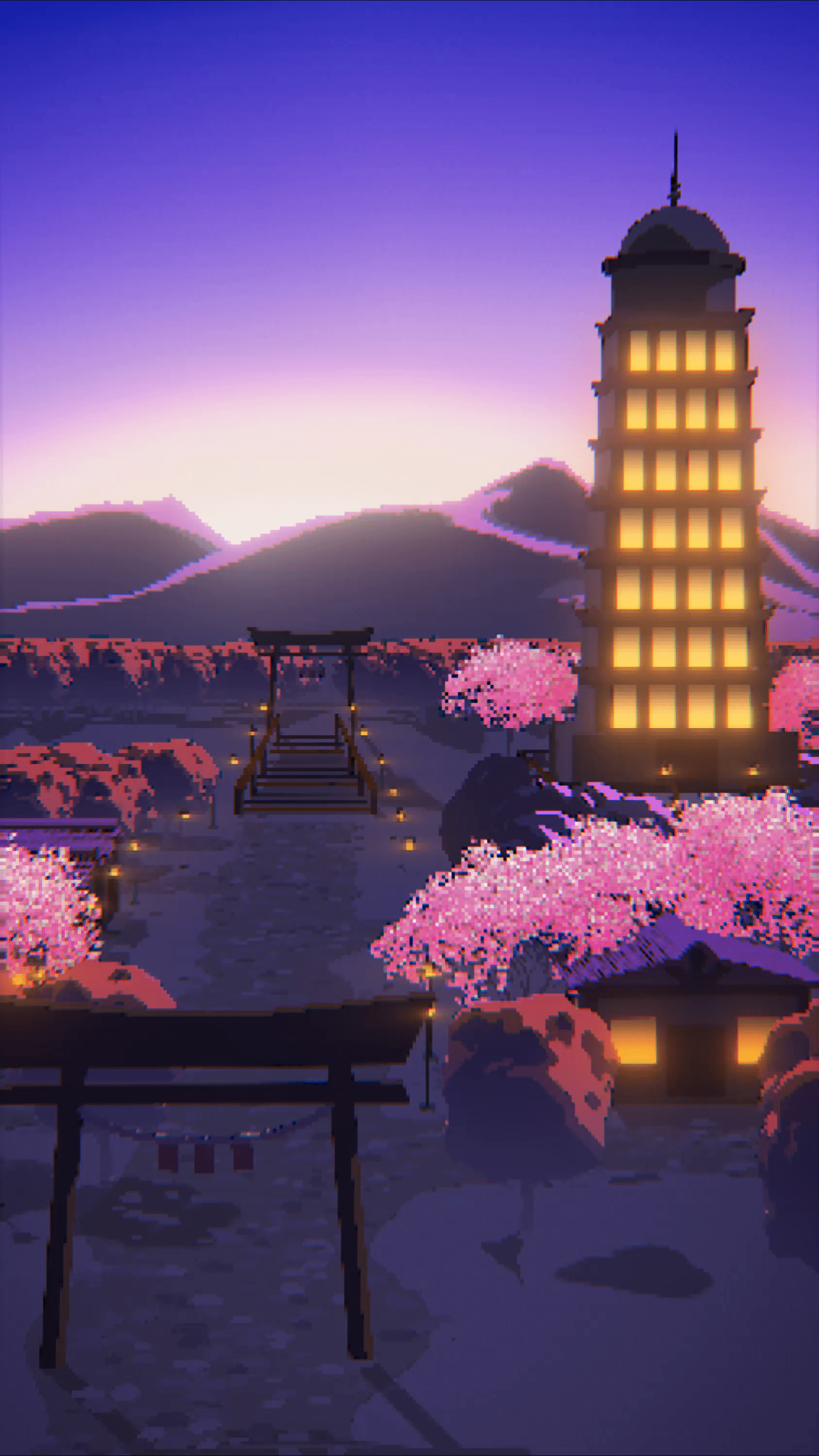1686x3000 Prologue Lavender Town (Aerial View) by Esli Becerra on Dribbble
