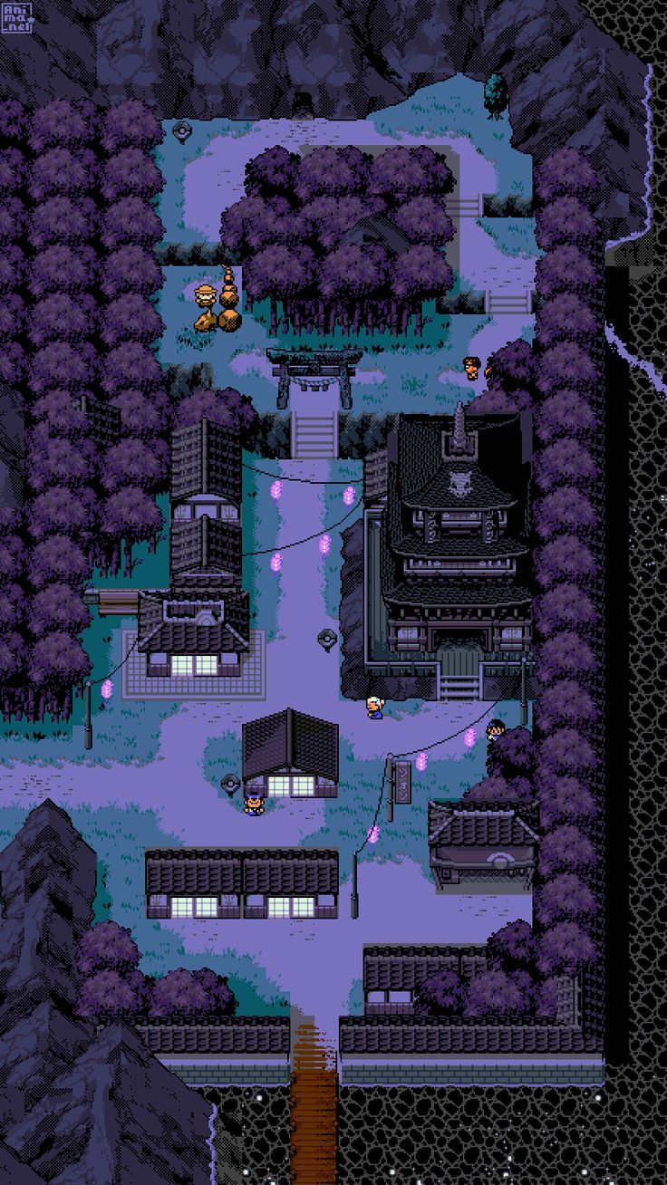 736x1308 Lavender Town Redrawn Pixel Art. Logo de nirvana, Fiesta de detective, Fondo de pantalla de
