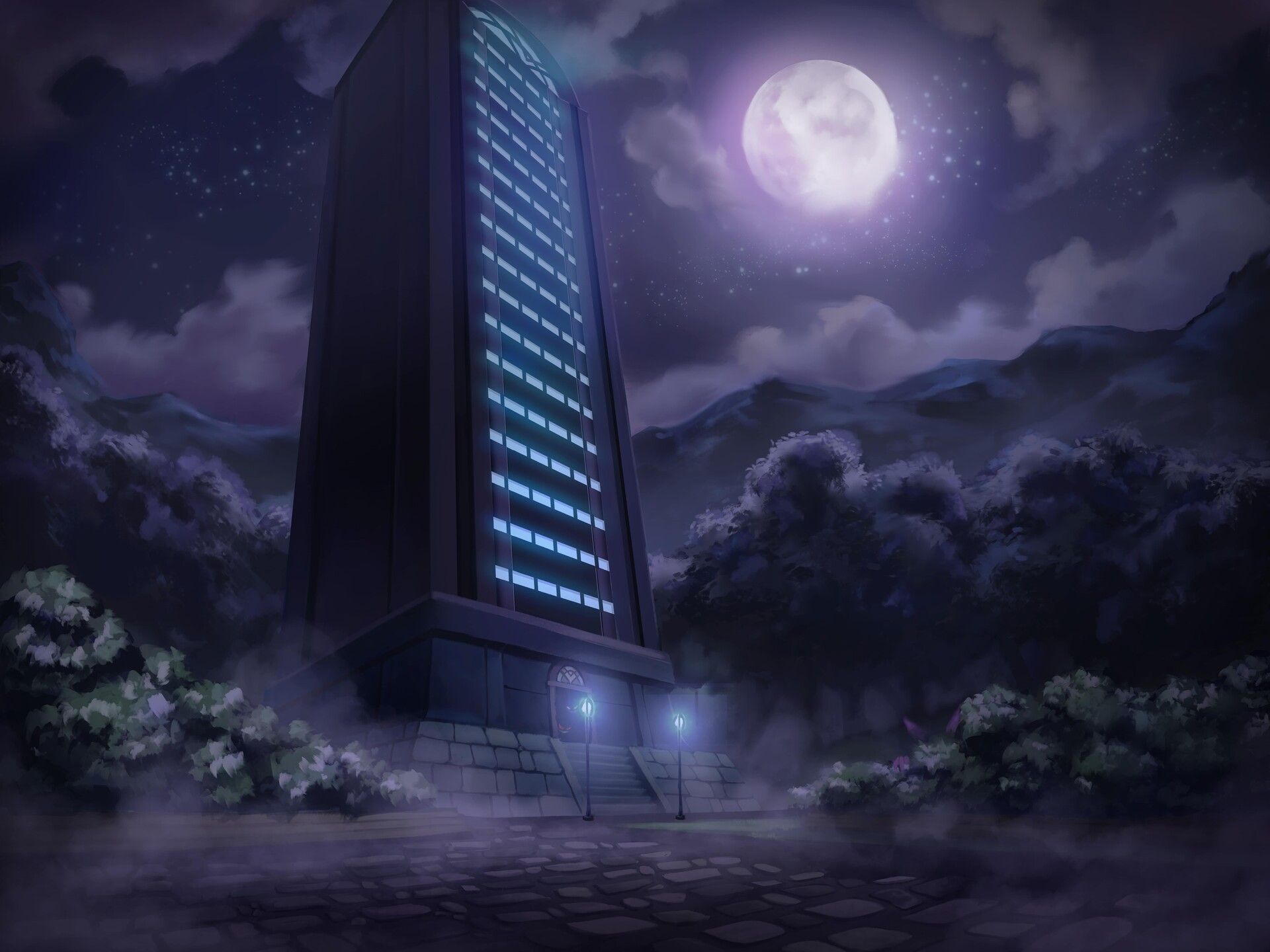 1920x1440 Night in Lavender Town