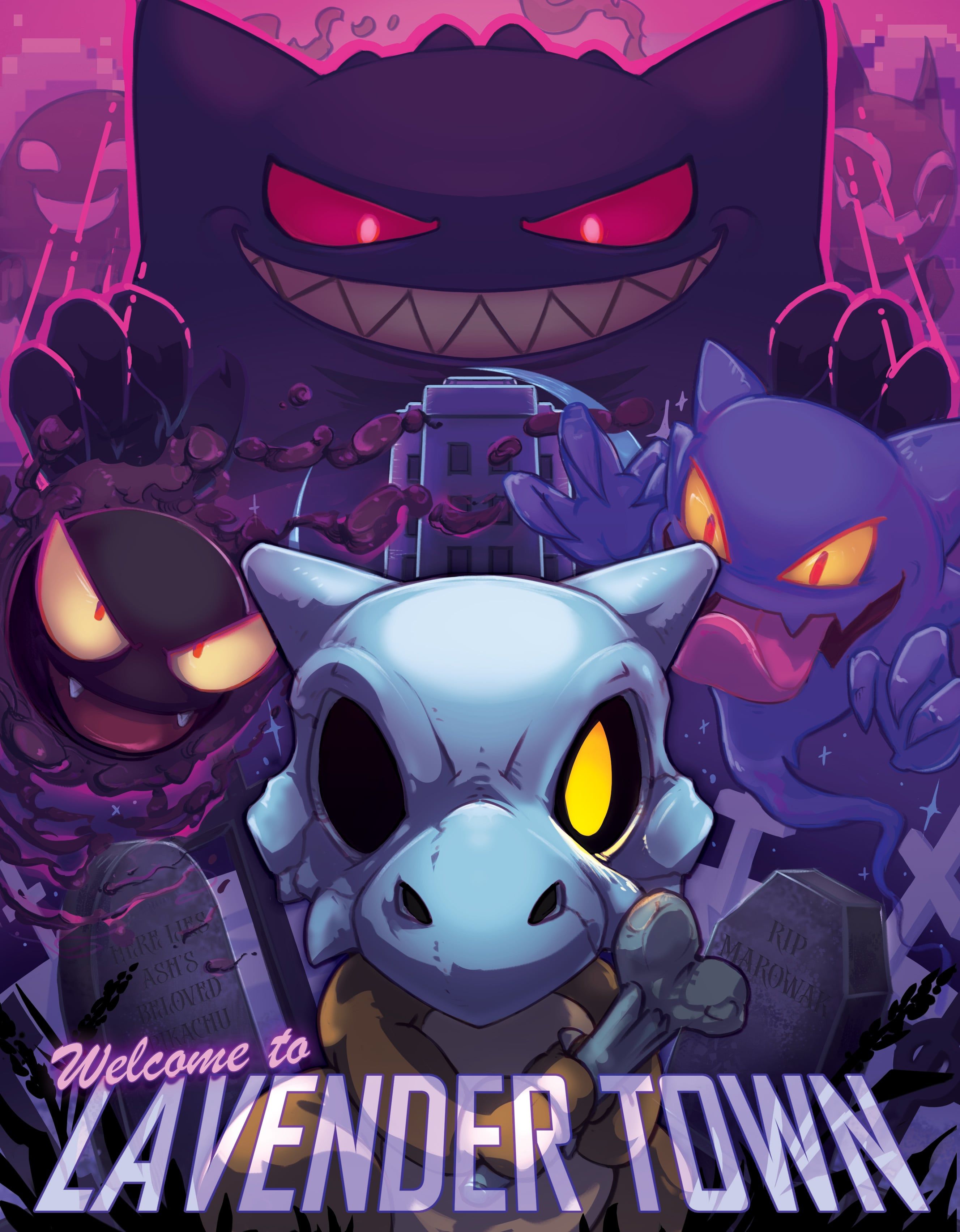 2655x3405 Lavender Town Poster