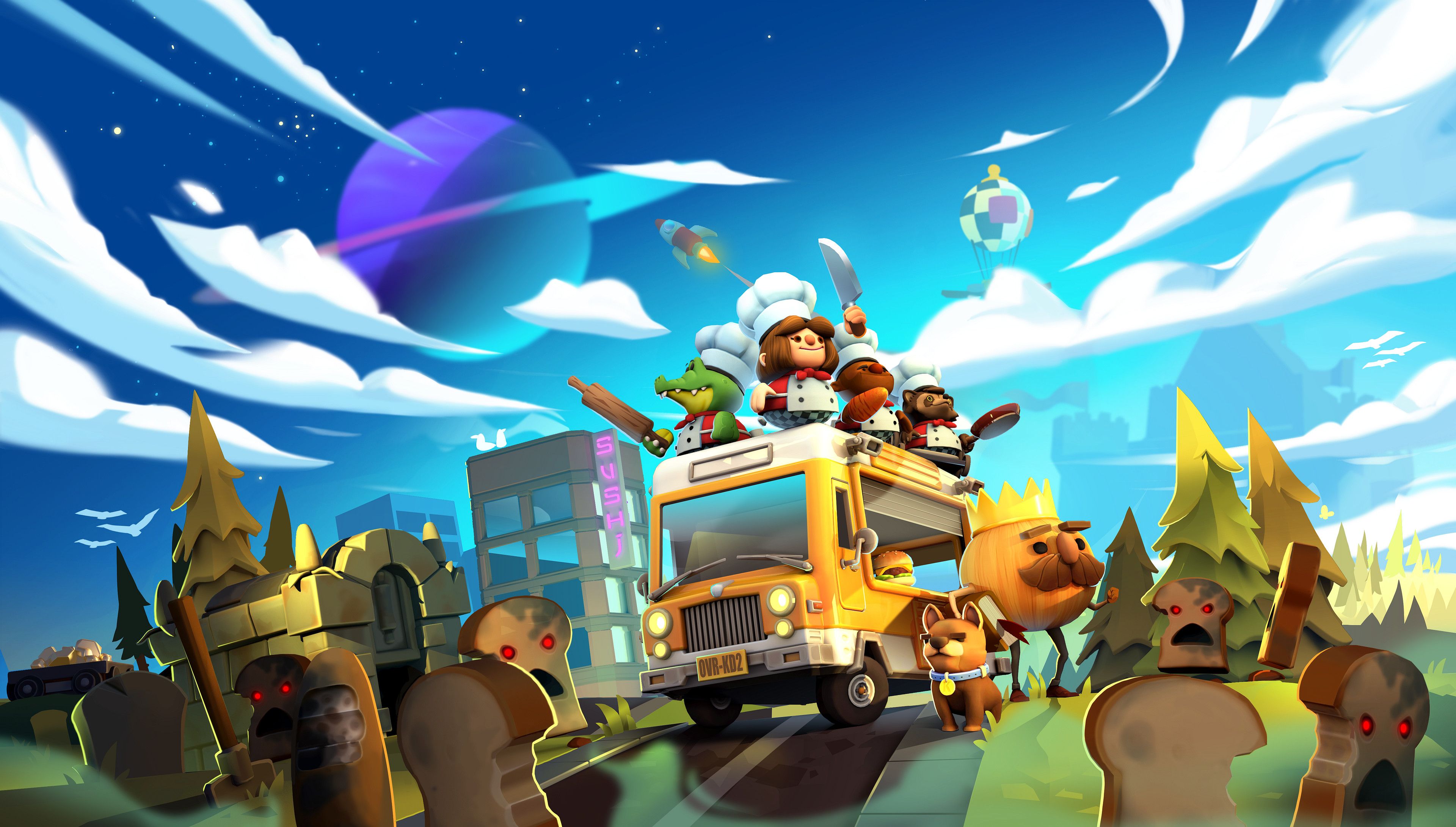 3840x2181 Download Video Game Overcooked 2 4k Ultra HD Wallpaper