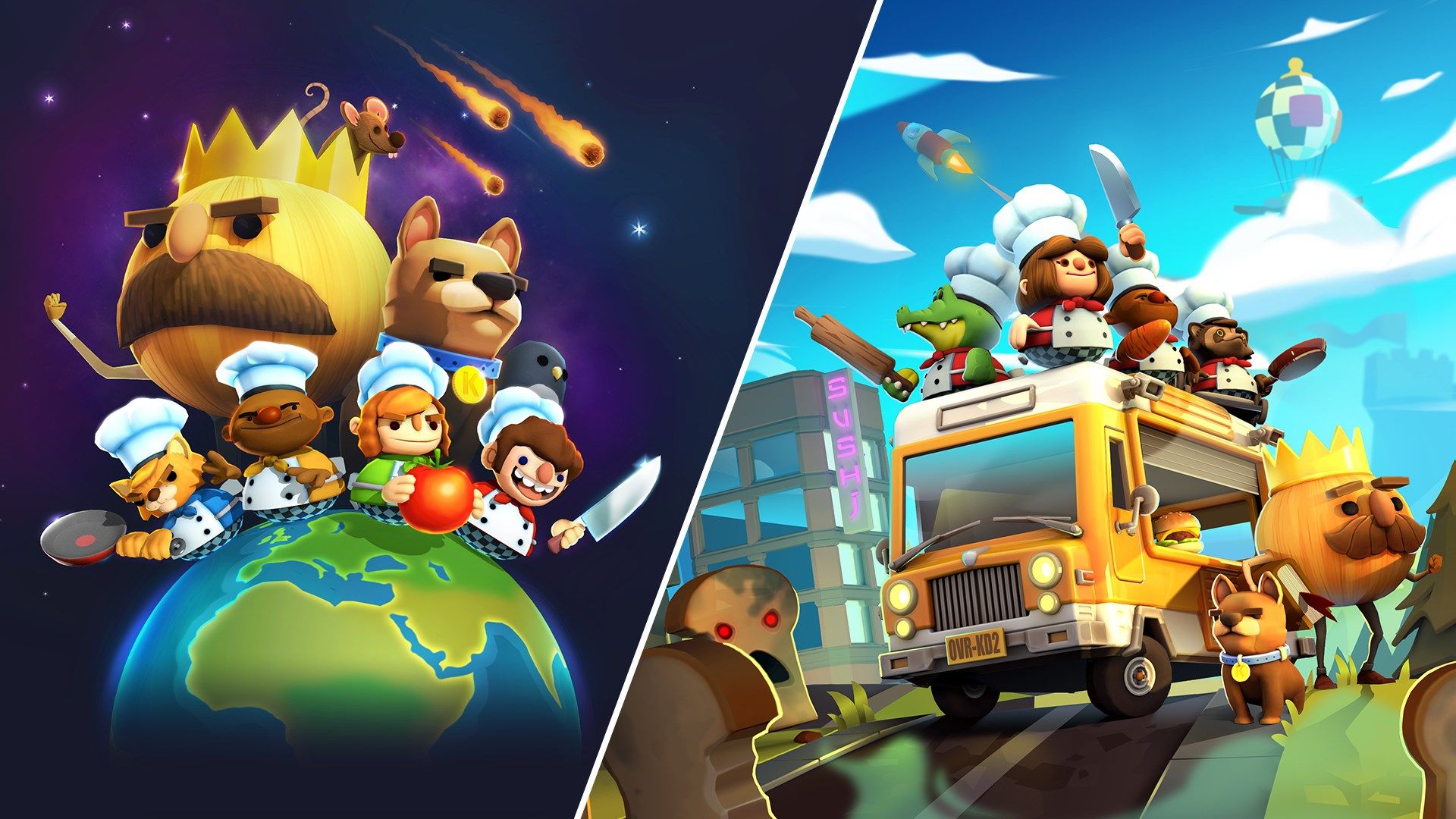 1920x1080 Buy Overcooked! + Overcooked! 2 (Xbox) cheap from 1 USD