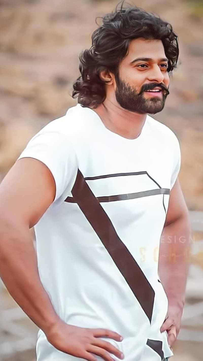 800x1422 Prabhas Ki White T, Shirt, Prabhas Ki, White T Shirt, HD Phone Wallpaper