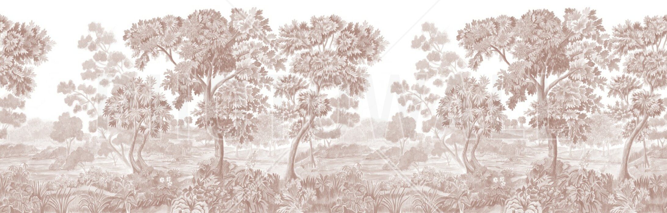 2184x699 Wall Mural Forest Brown & Design The Wall Or Peel And Stick