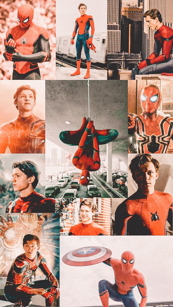 675x1200 peter parker collage
