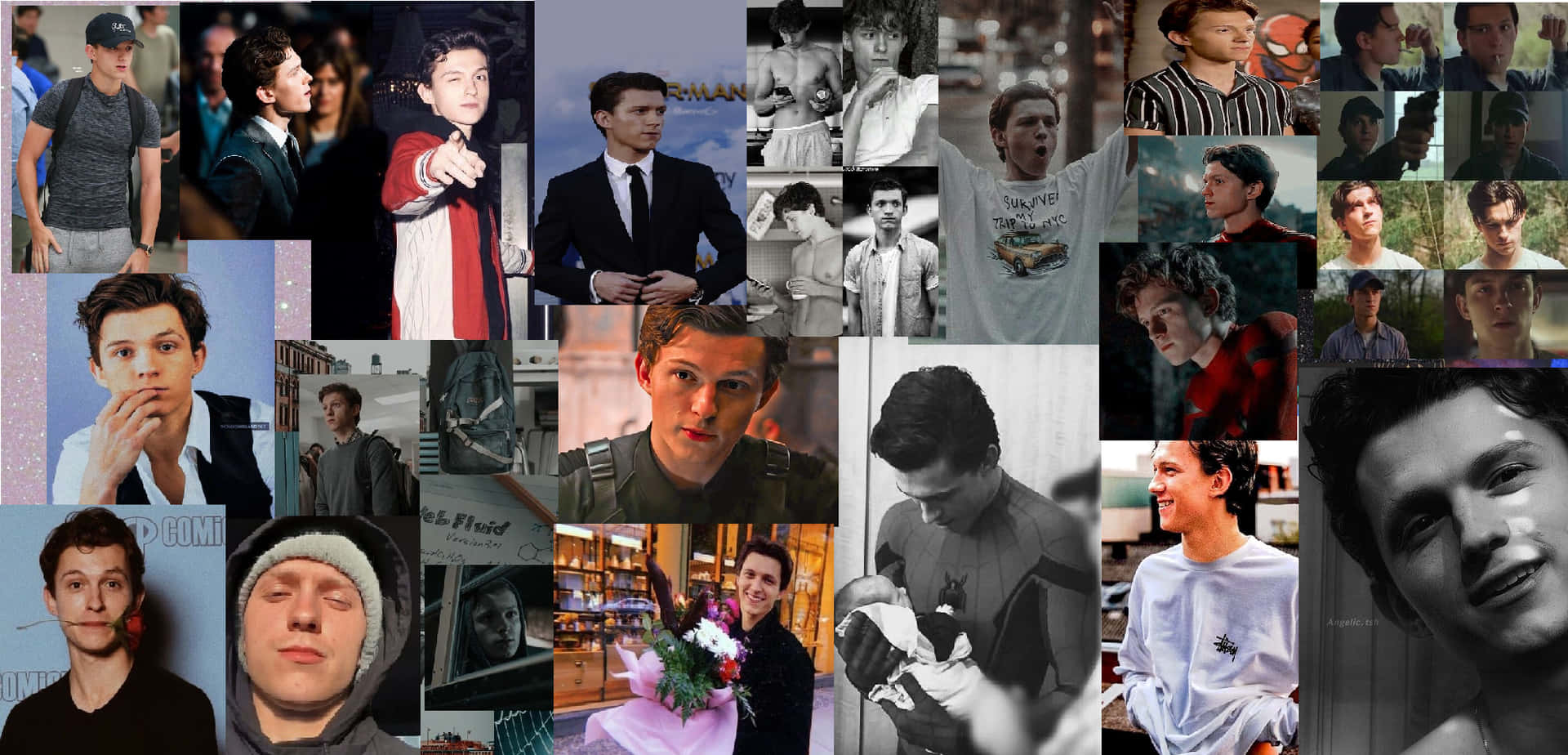 1920x924 Tom Holland Aesthetic Wallpaper