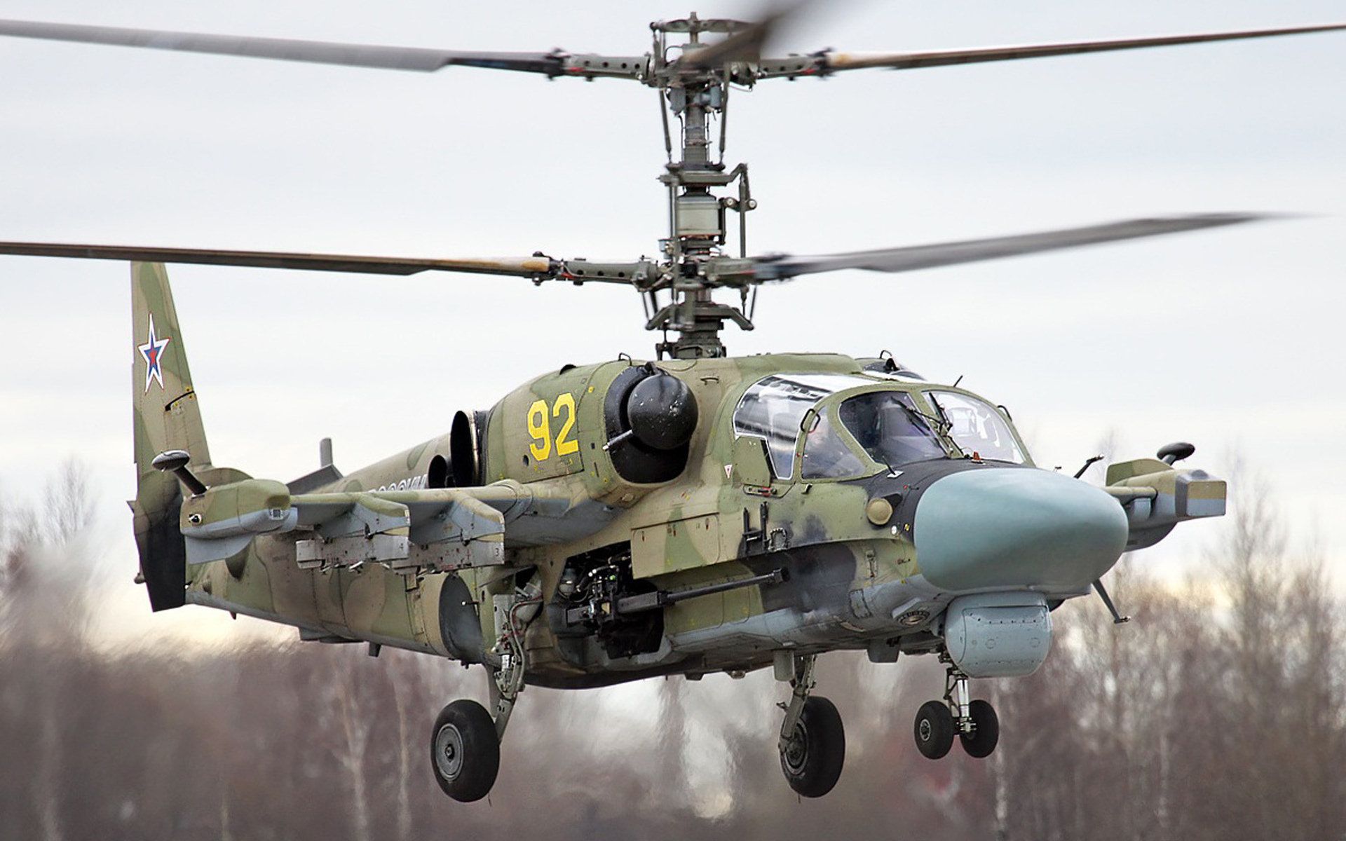 1920x1200 HD Wallpaper Of The Kamov Ka 50 Ka 52 Alligator Military Helicopterx995