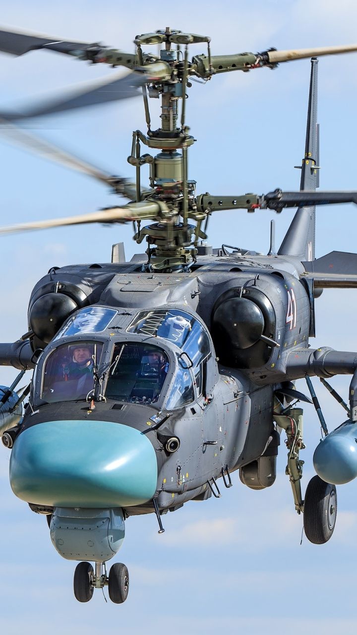 720x1280 Phone wallpaper: Kamov Ka 52 Alligator, Military 1441407