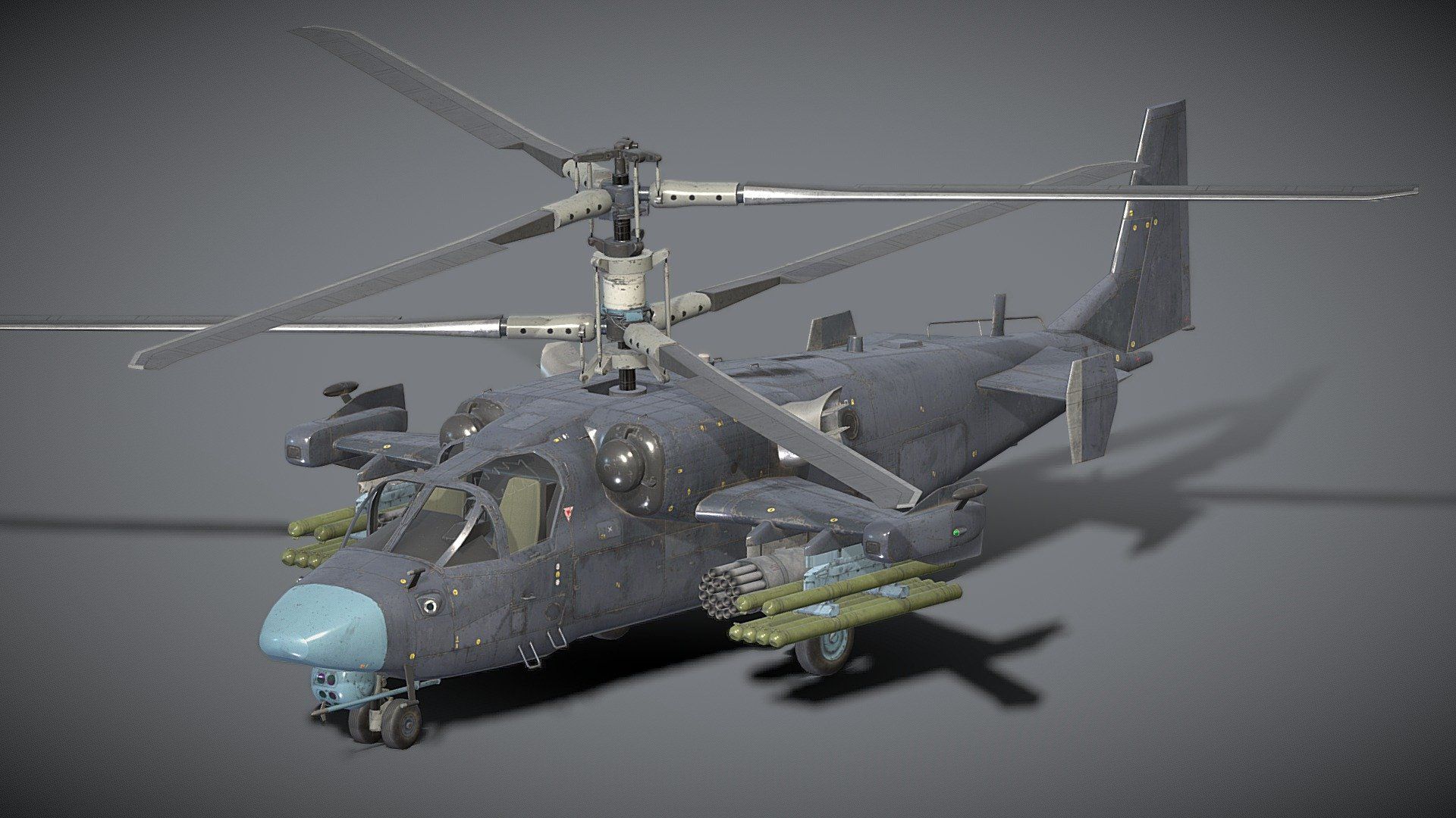 1920x1080 PBR] Kamov Ka 52 Free 3D Model By Immersive3D [6f29175]