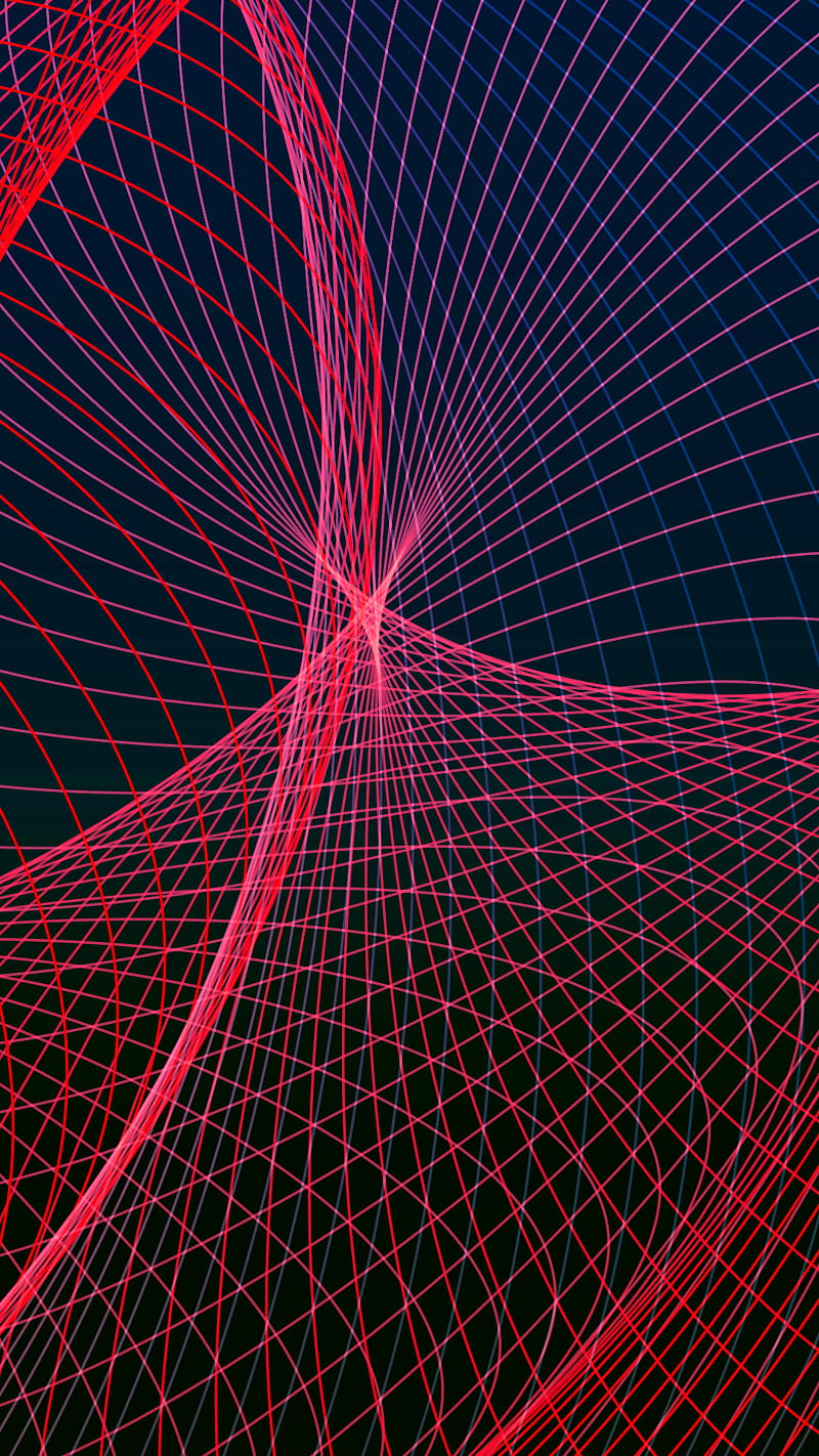 800x1422 Line of Fire blue, cool, desenho, grid lines, mesh, net, red, simple, HD phone wallpaper