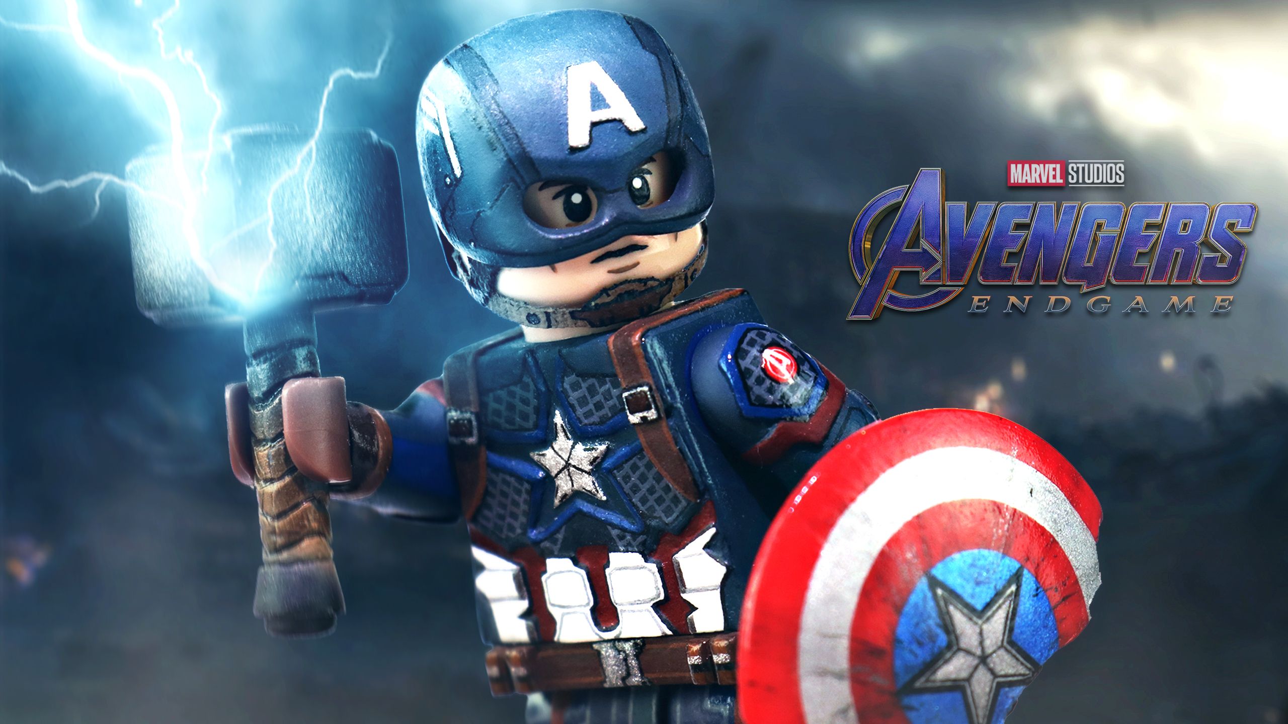 2560x1440 Download Captain America Man Made Lego HD Wallpaper By MGF Customs Reviewsx1440