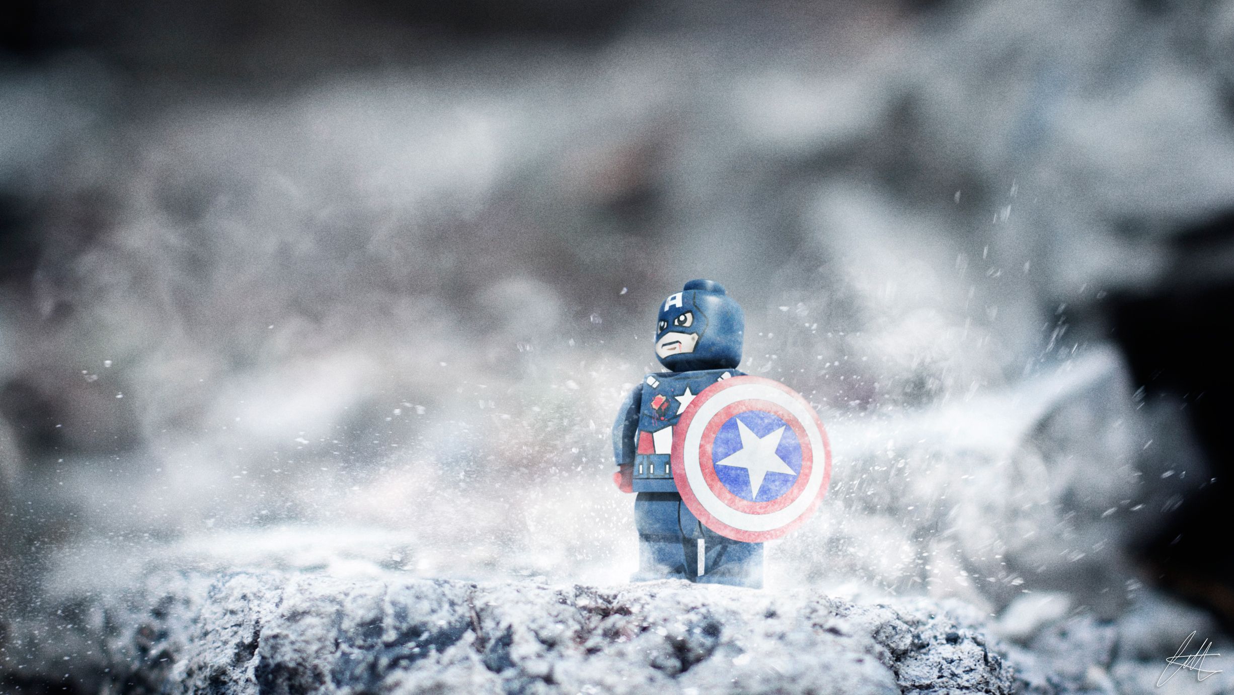 2452x1382 Lego Captain America Hero Wallpaper, HD Superheroes Wallpaper, 4k Wallpaper, Image, Background, Photos and Picture